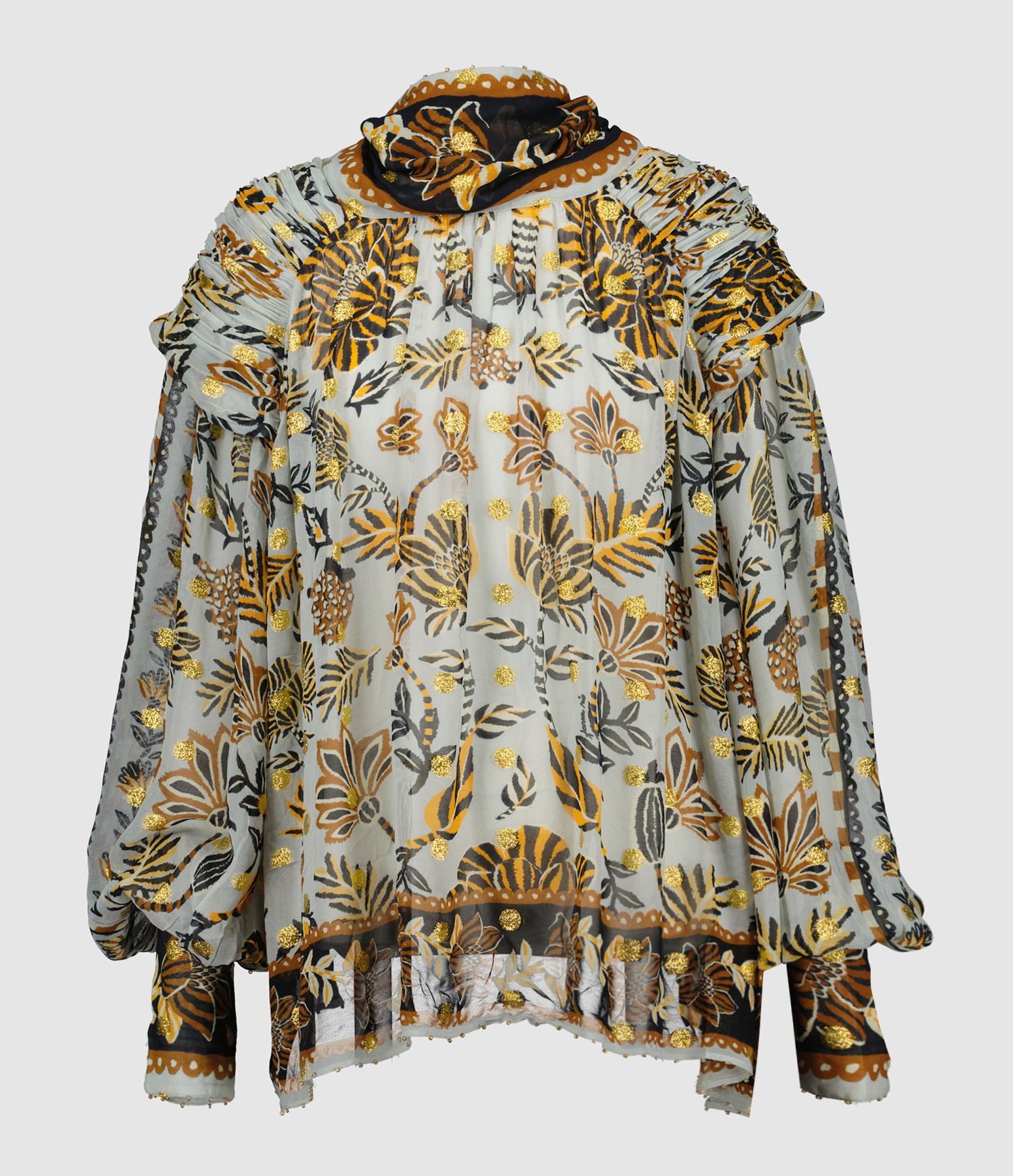 FARM RIO - Top Floral Tapestry Silver