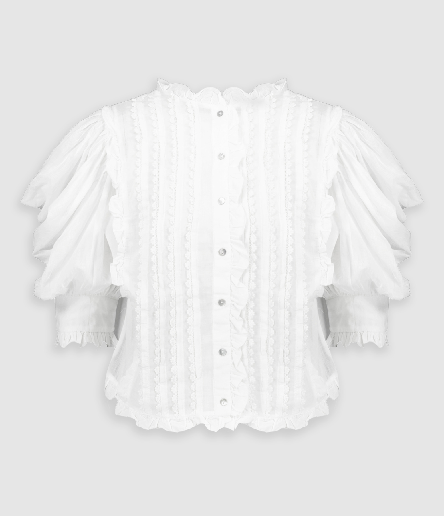 Blouse Broderie Off-White Coton