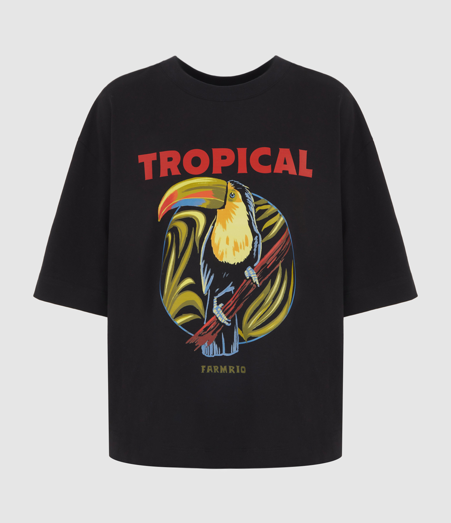 Tee-shirt Over Tropical Black