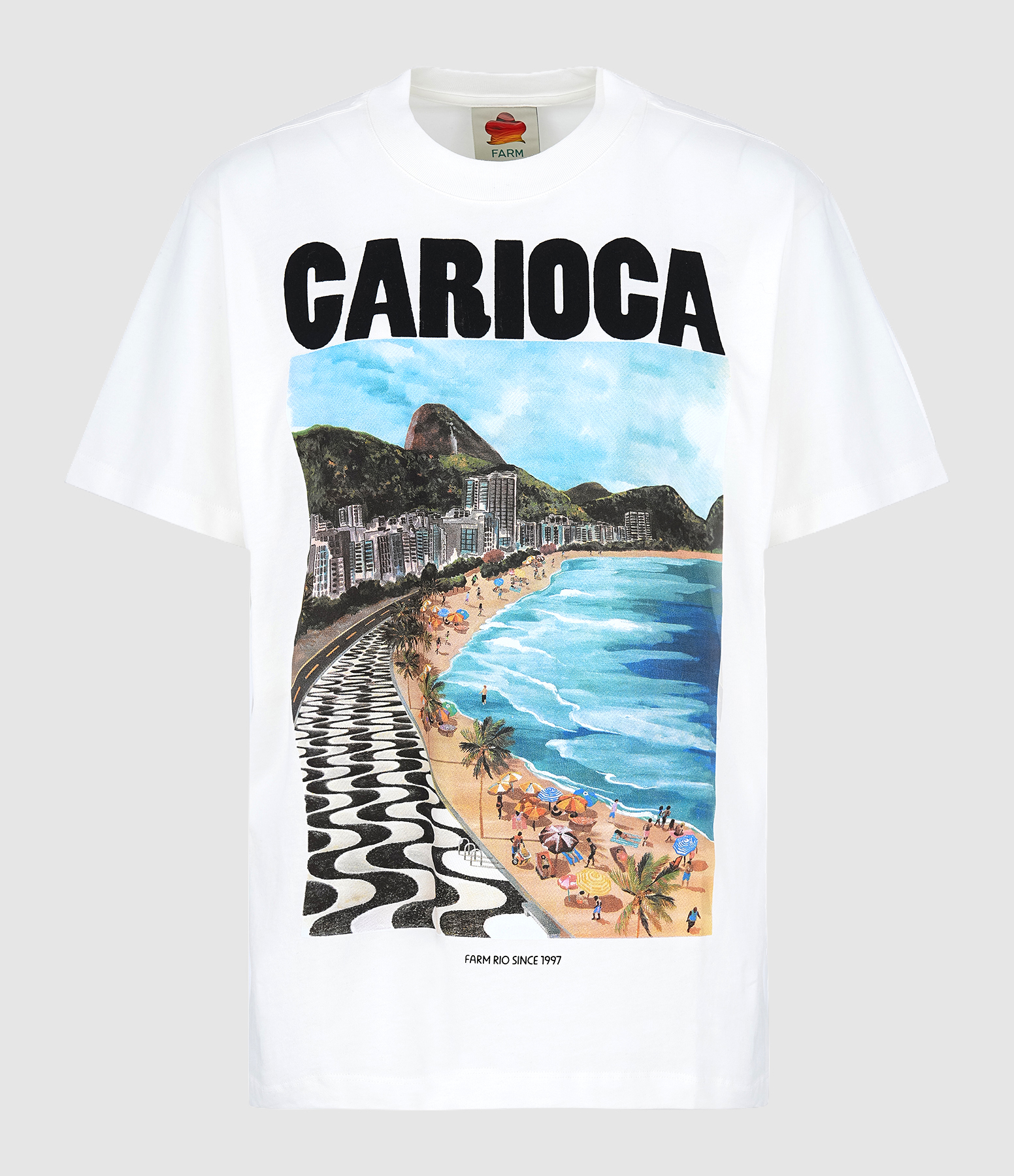 Tee Shirt Landscape Carioca Off-White