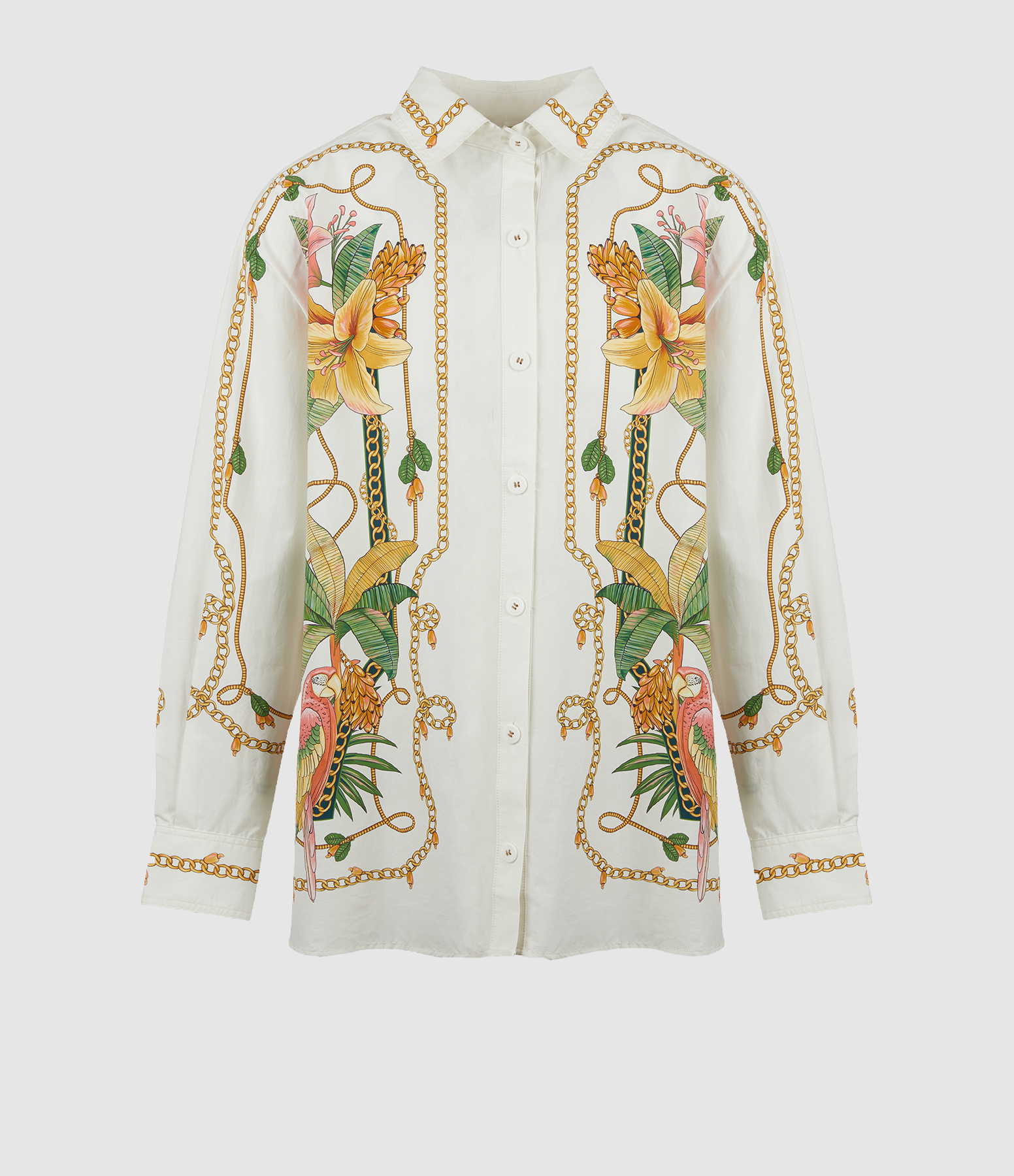 Chemise Tropical Royalty Off-White