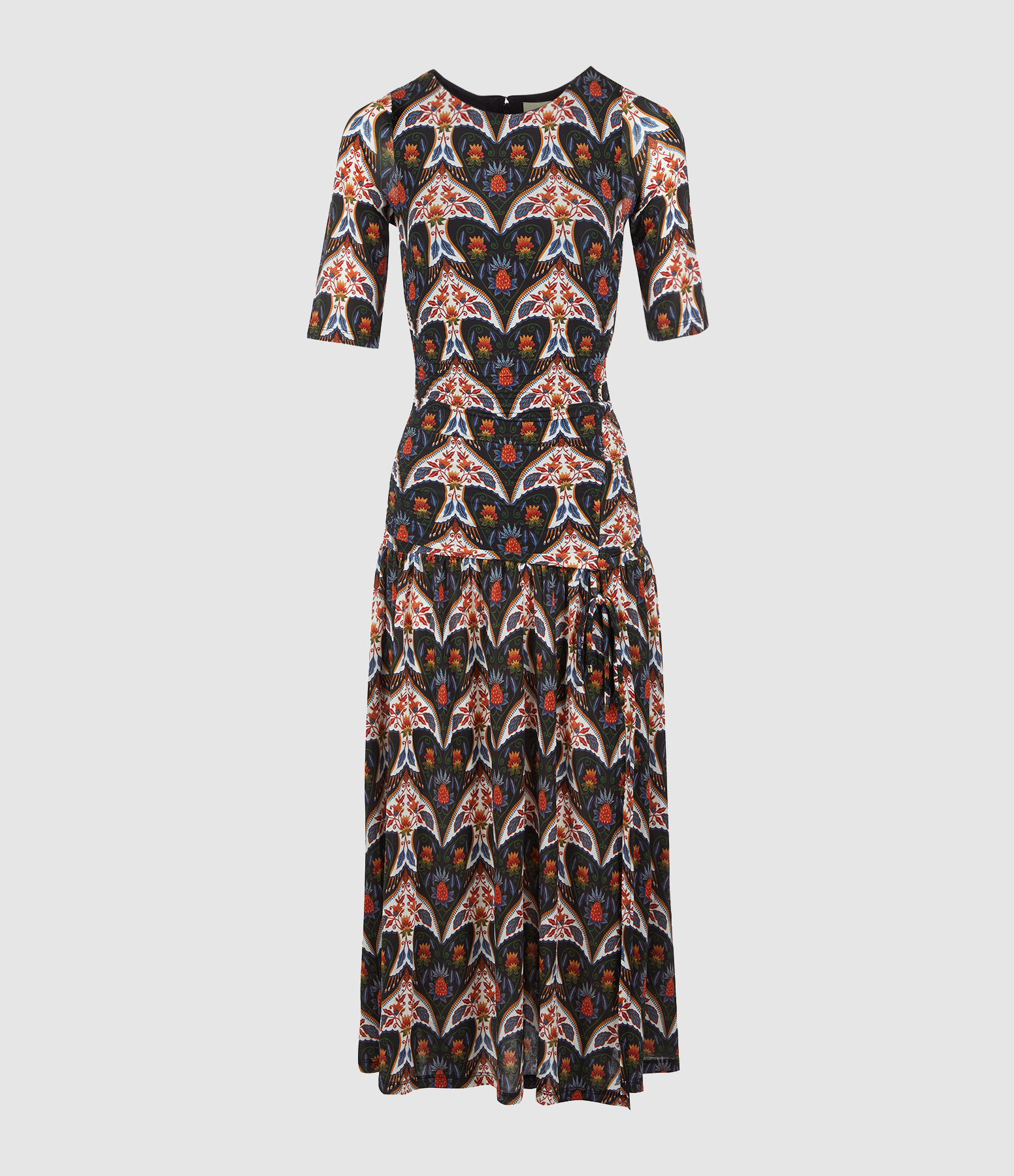 Robe Porcelain Birds Black