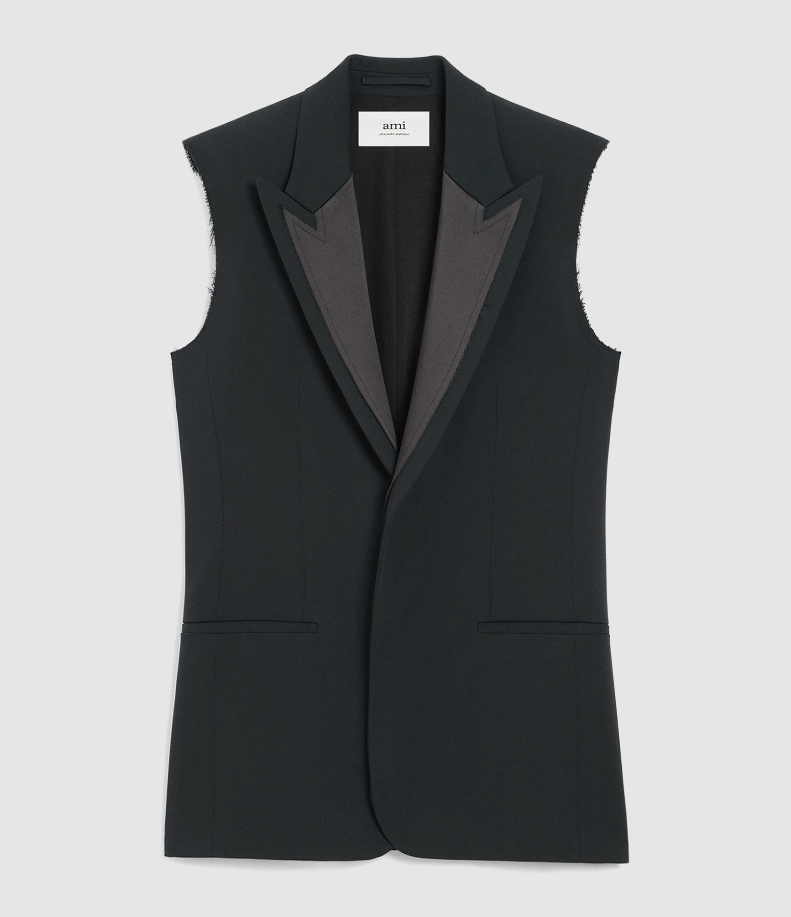 Veste Tux Sans Manche Anthracite