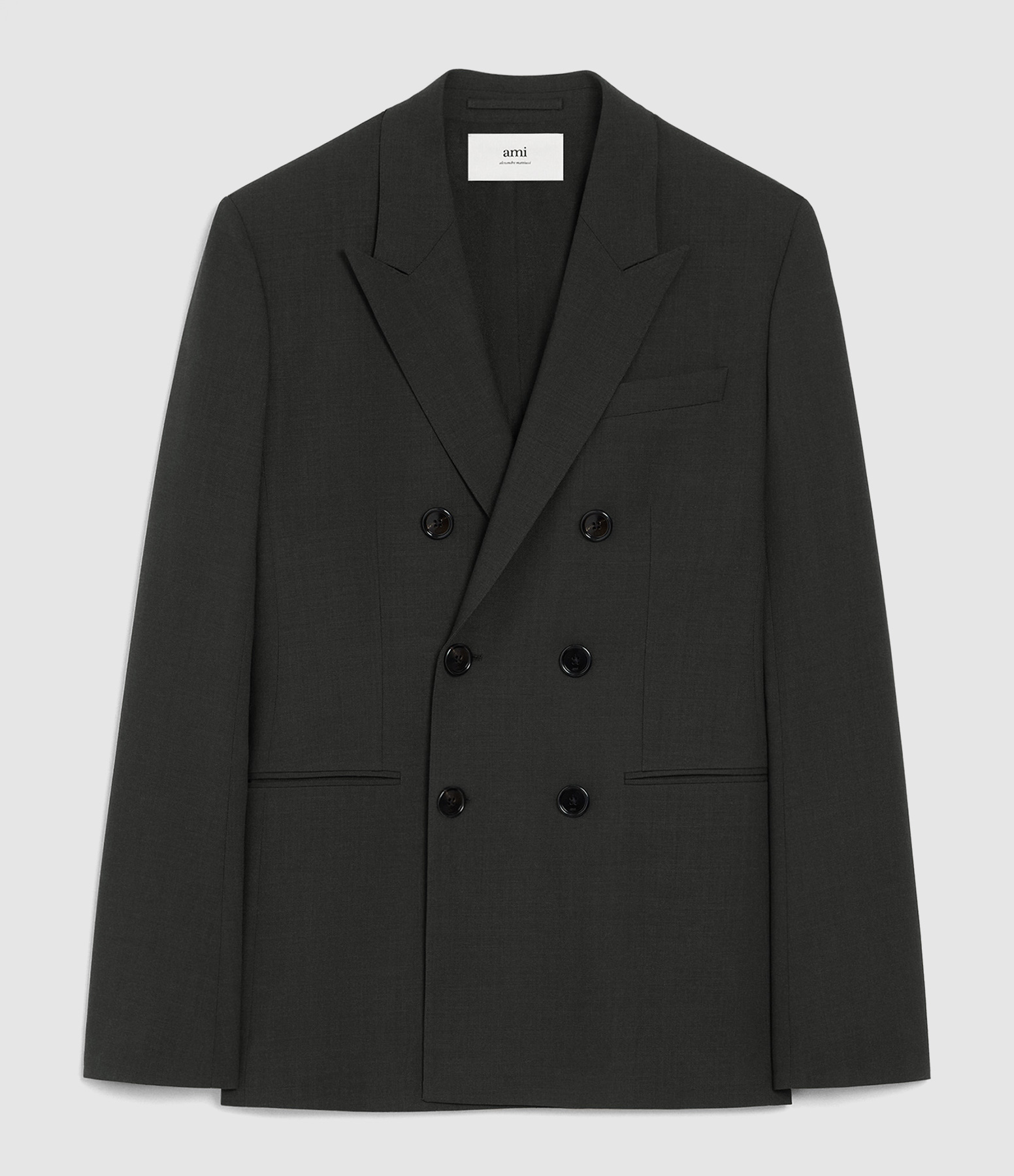 Veste Croisee 6 Boutons Anthracite