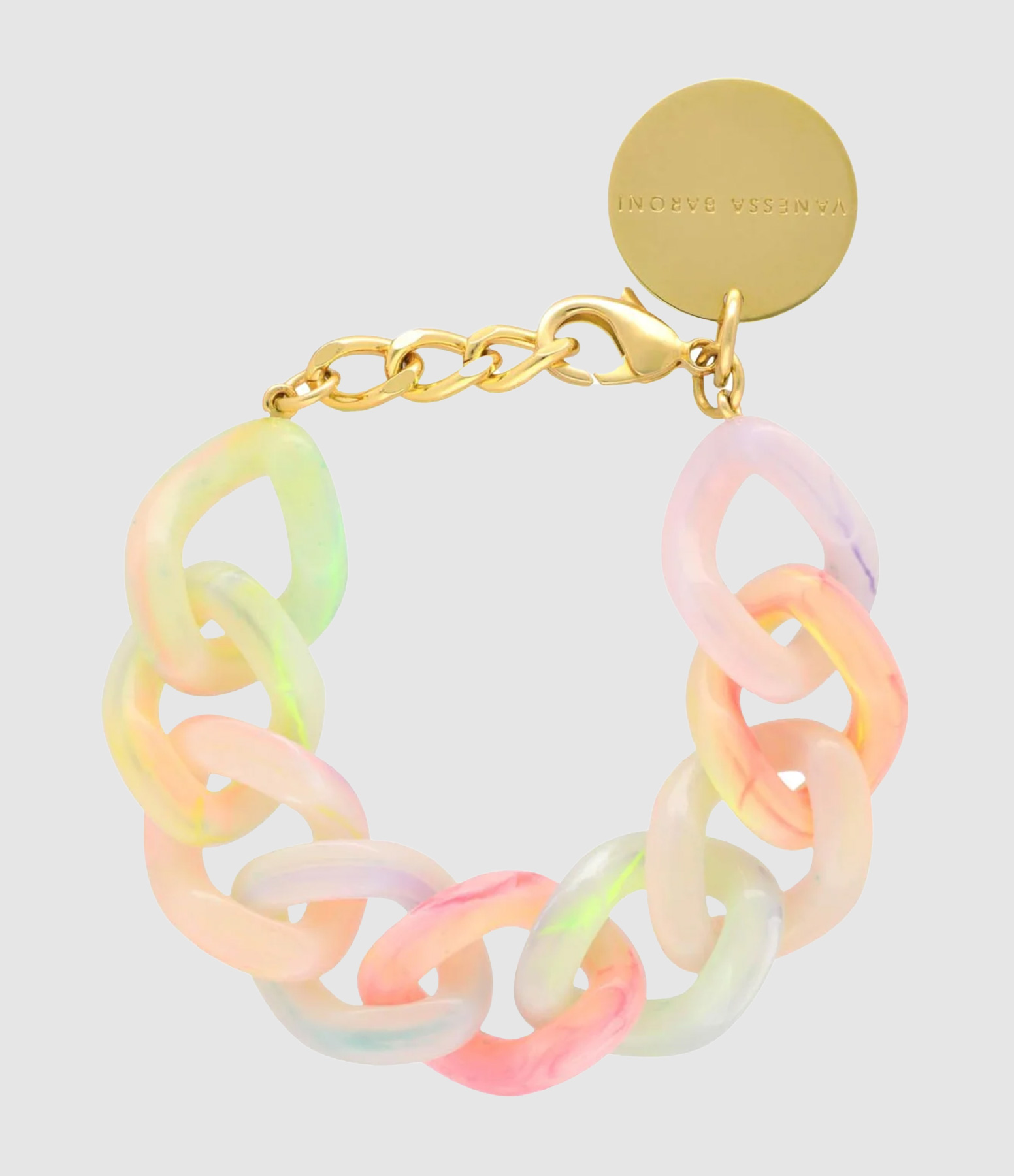 Bracelet Flat Chain Neon Rainbow