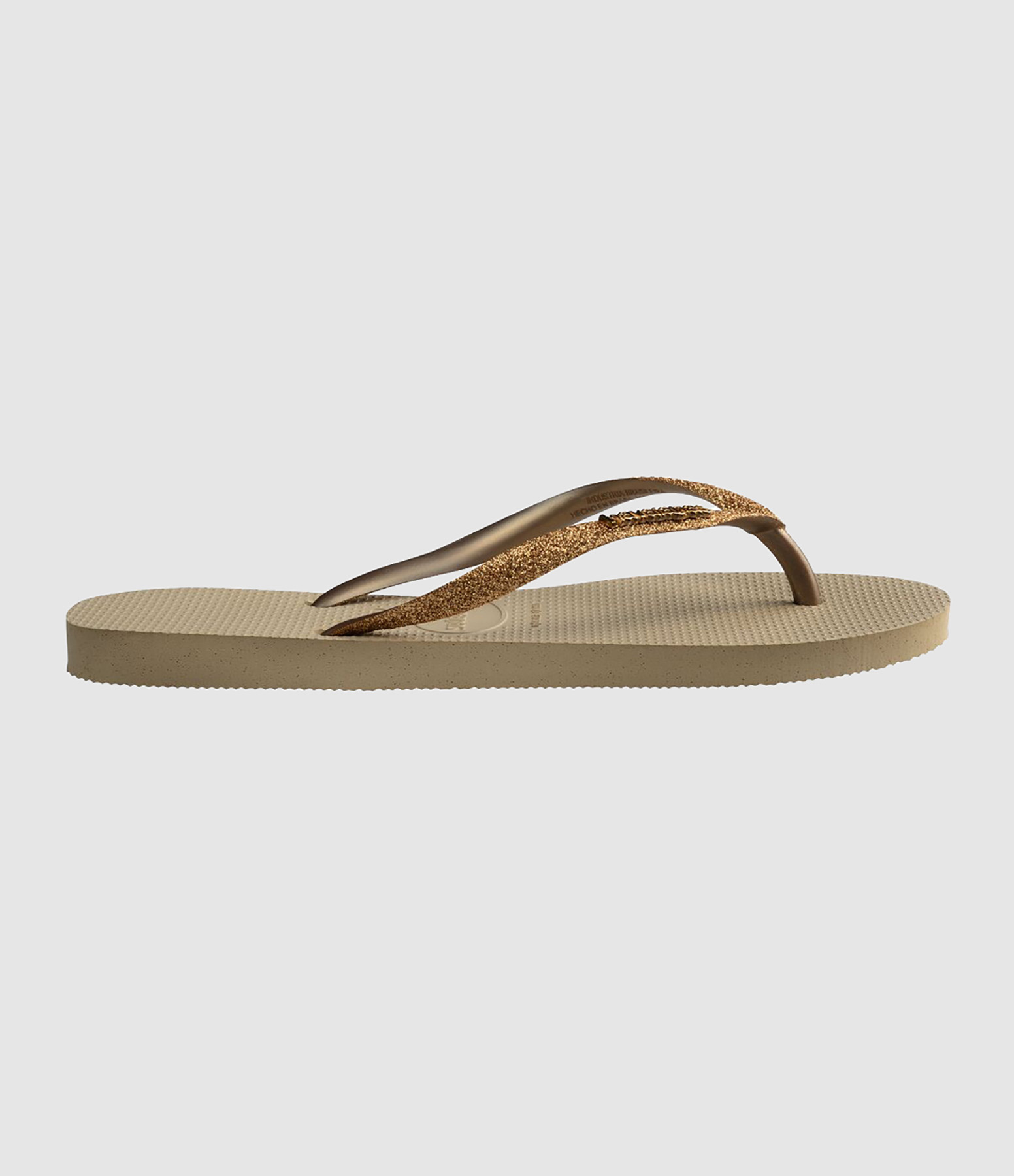 Tongs Slim Glitter II Sand / Golden Light