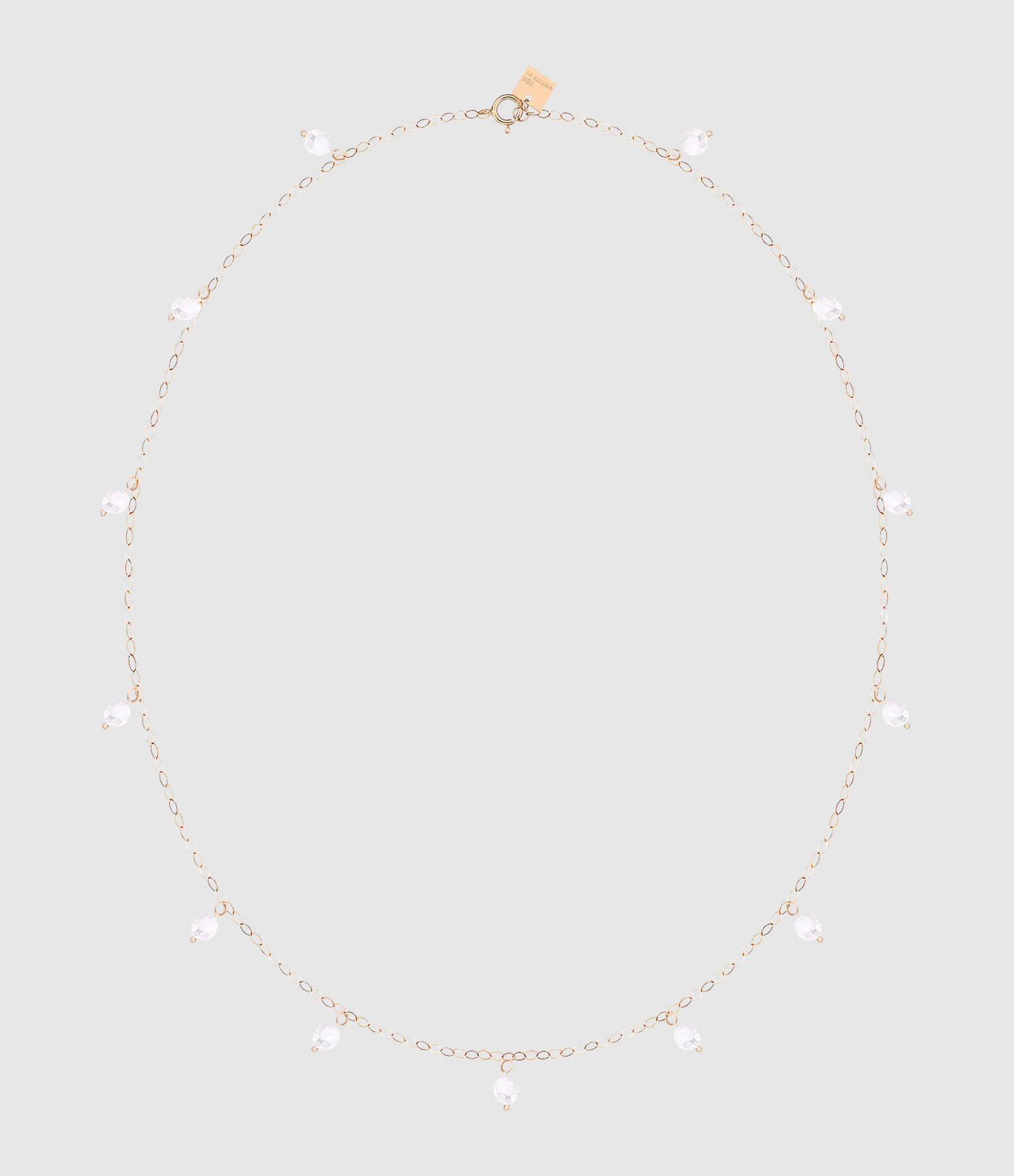 Collier Pampilles Nacre Blanche Or Rose