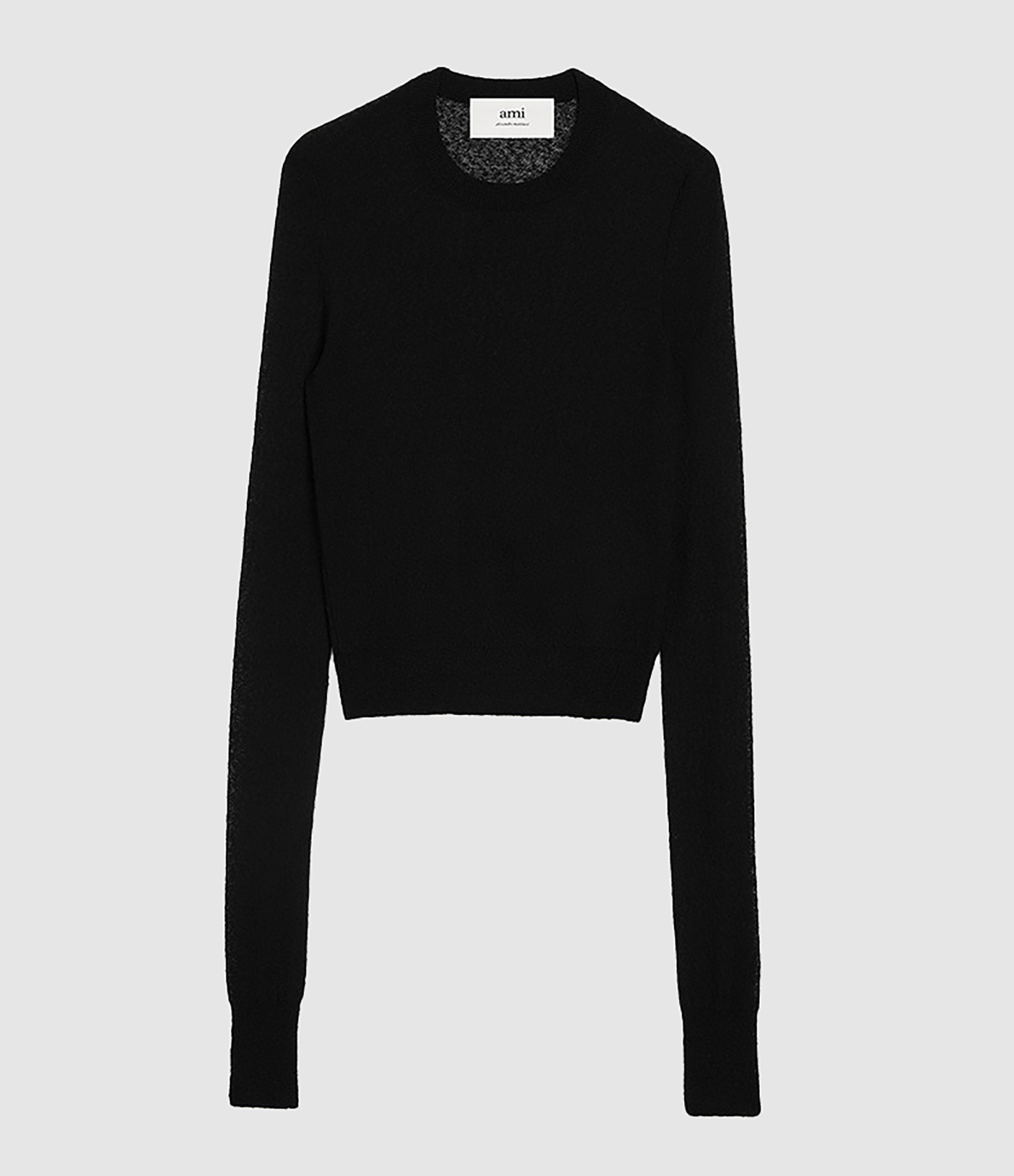 Pull Col Rond Ami de Cœur Noir
