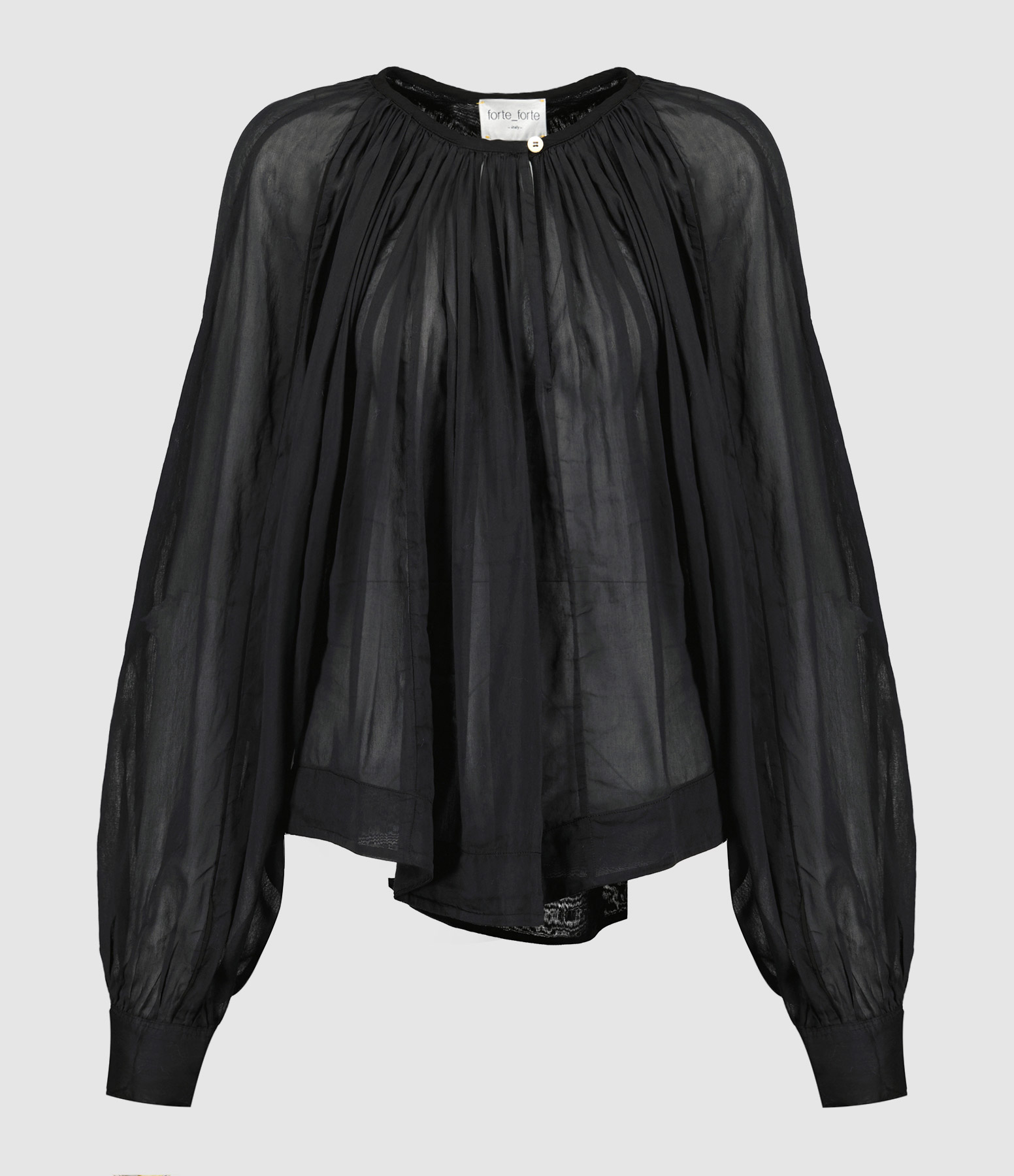 Chemise Coton Soie Noir