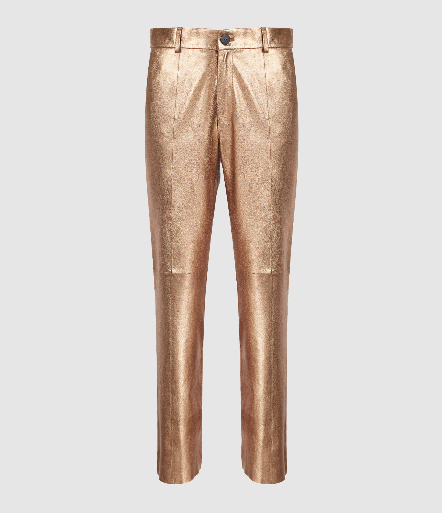 Pantalon Cuir Bronze