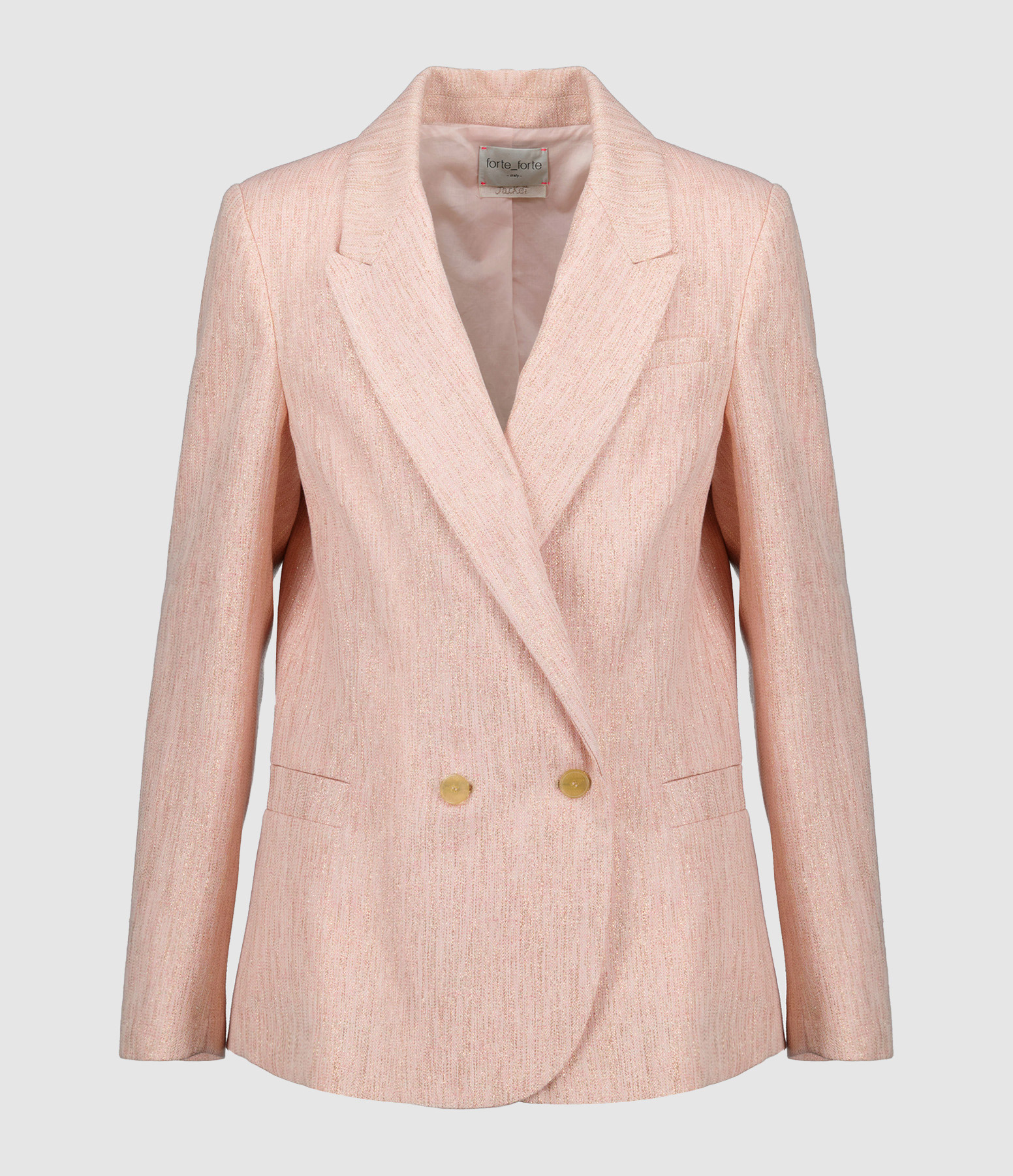 Veste Petalo Lurex Lin Rose