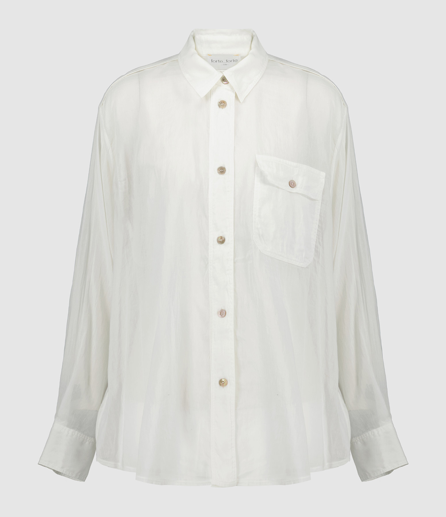 Chemise Coton Soie Blanc