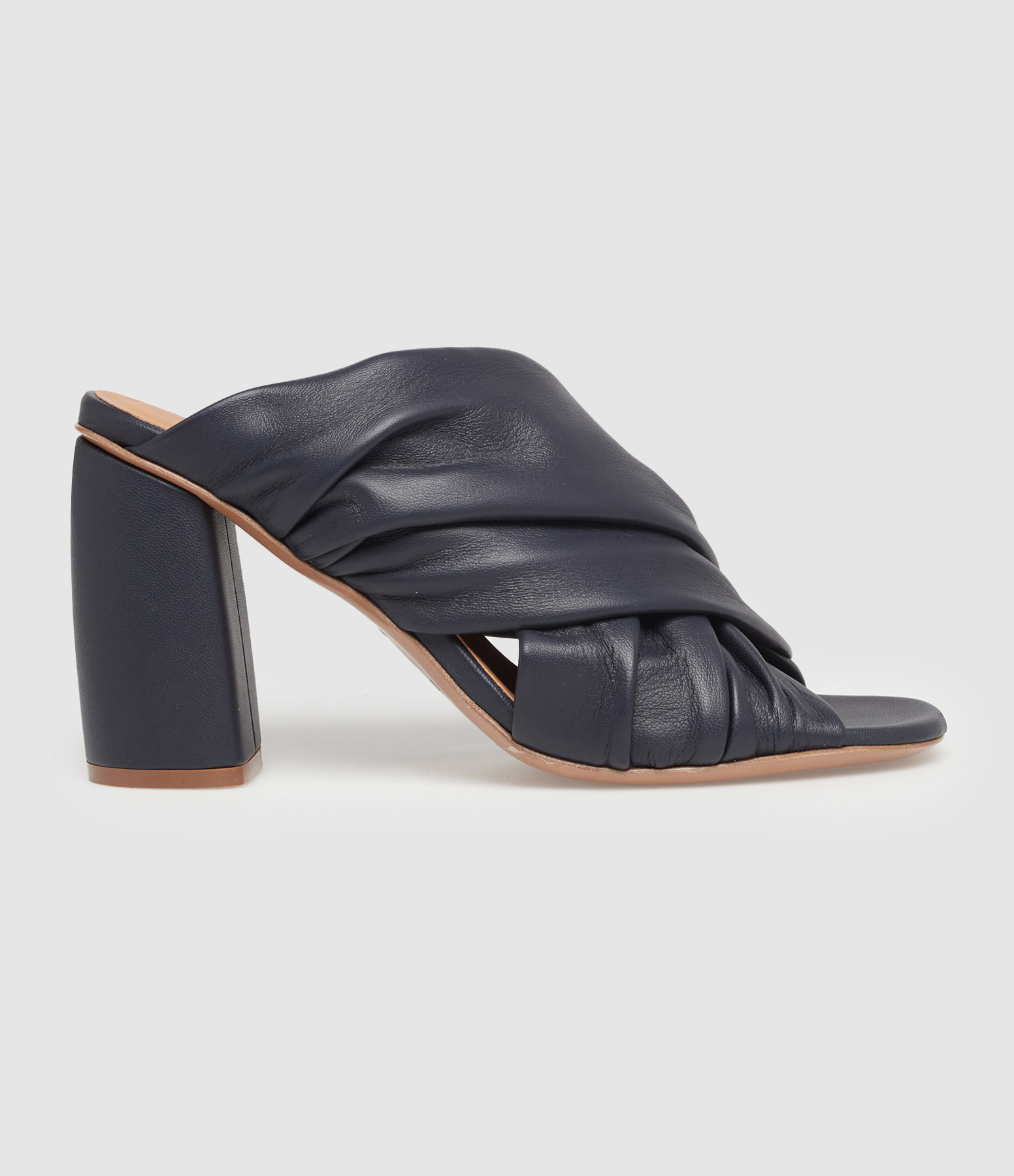 Sandales à Talons Bleu Nuit