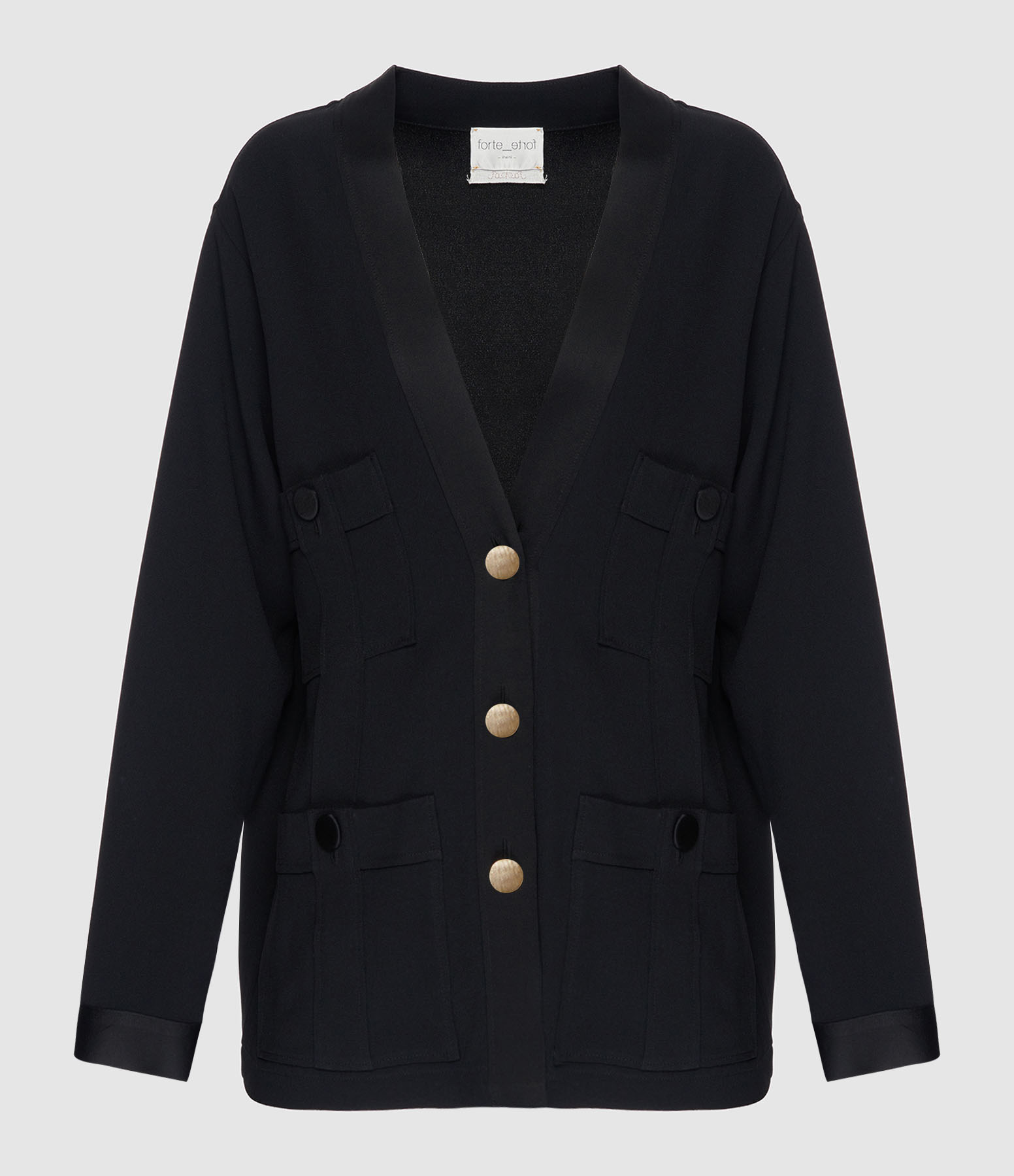Gilet Satin Noir