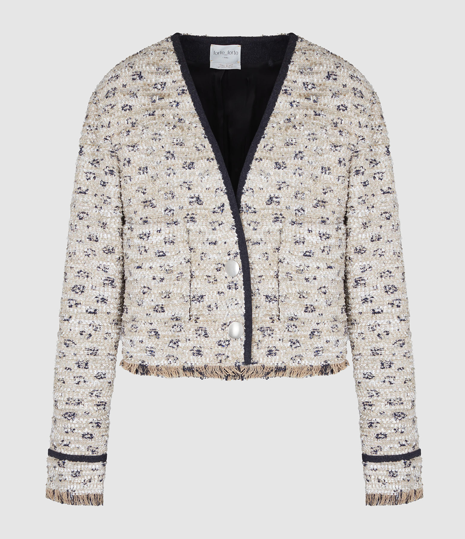 Veste Tweed Jacquard Dune