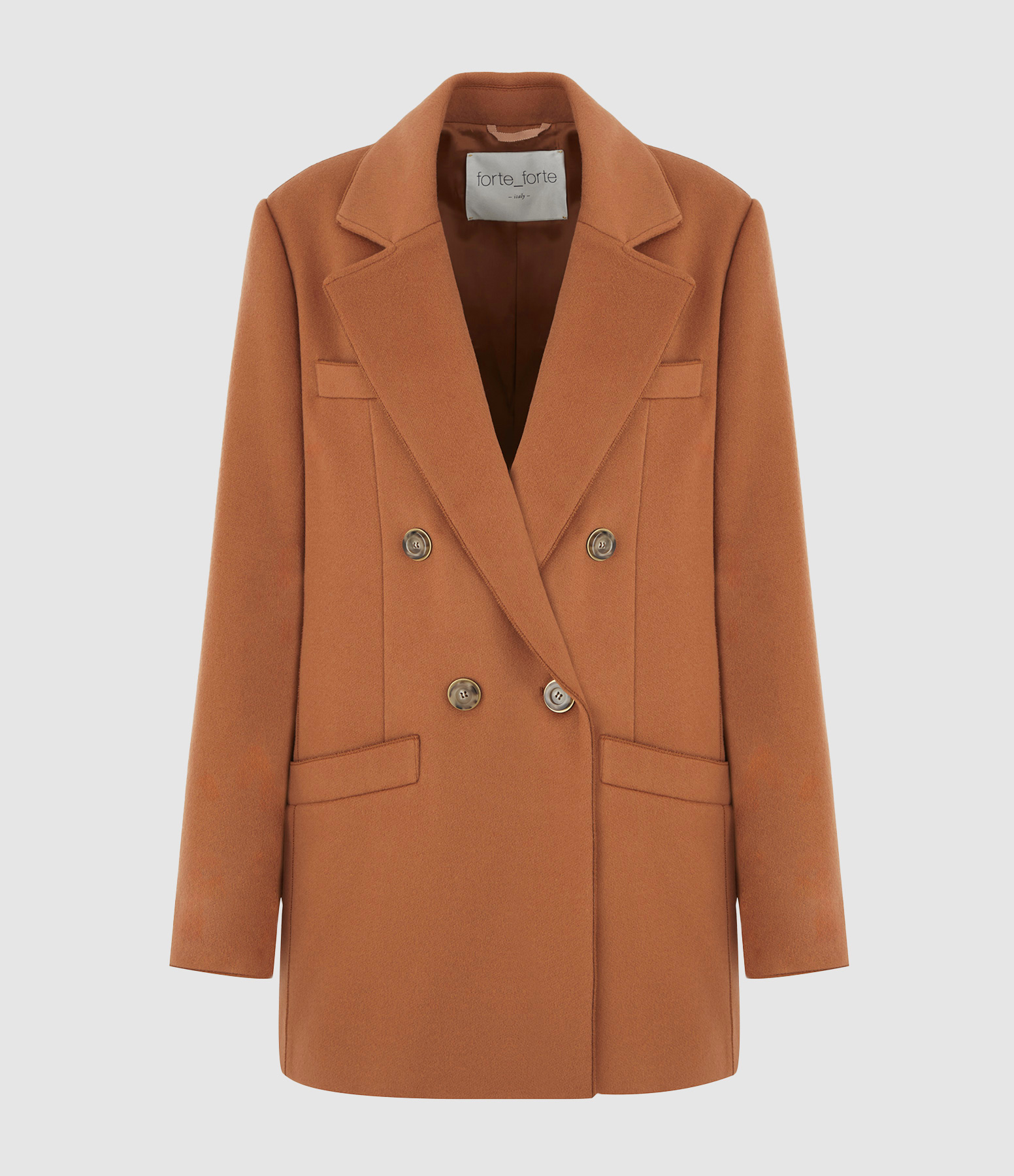 Veste Laine de Cachemire Noisette