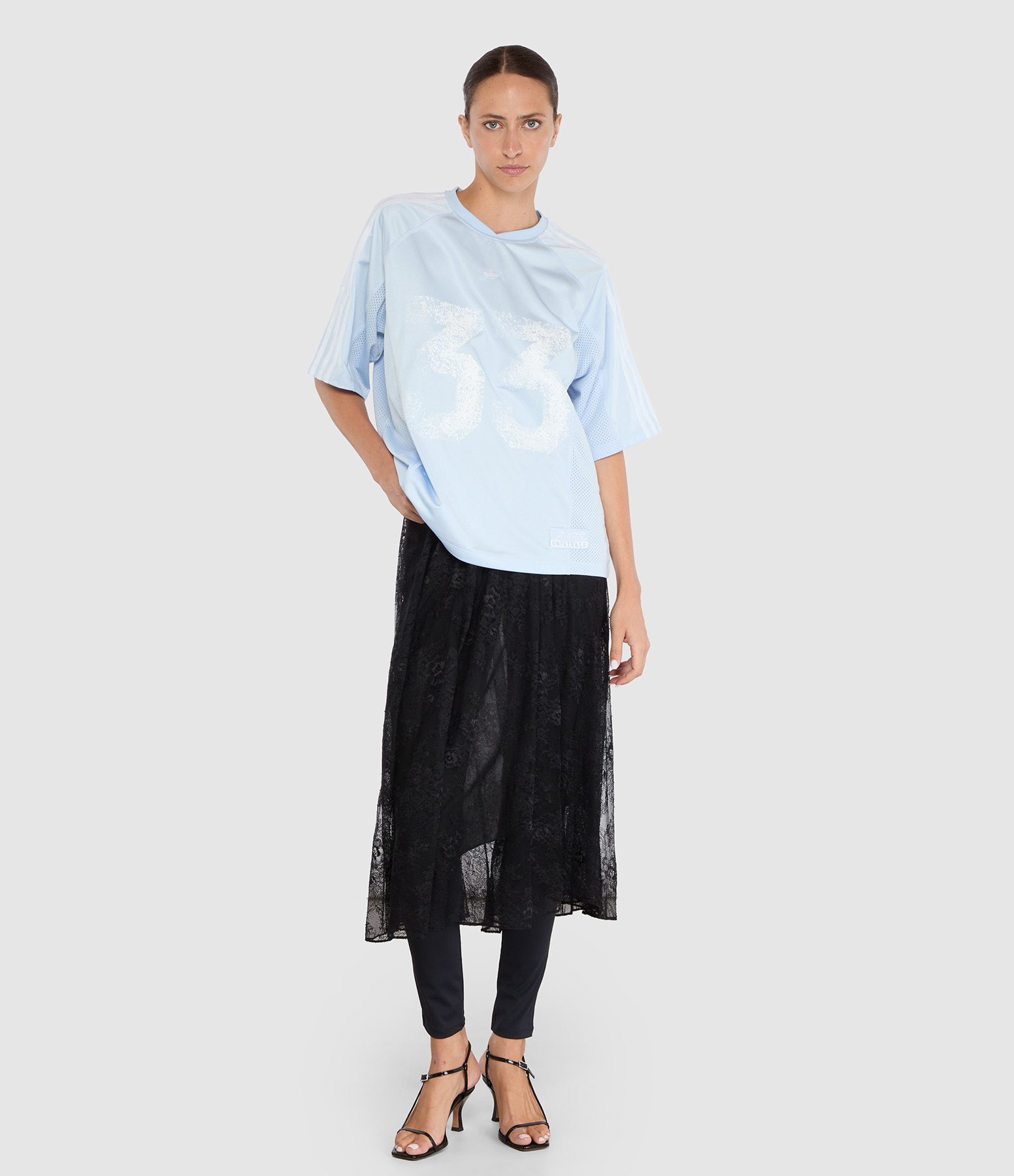 Jupe Chantilly Lace Long Nero
