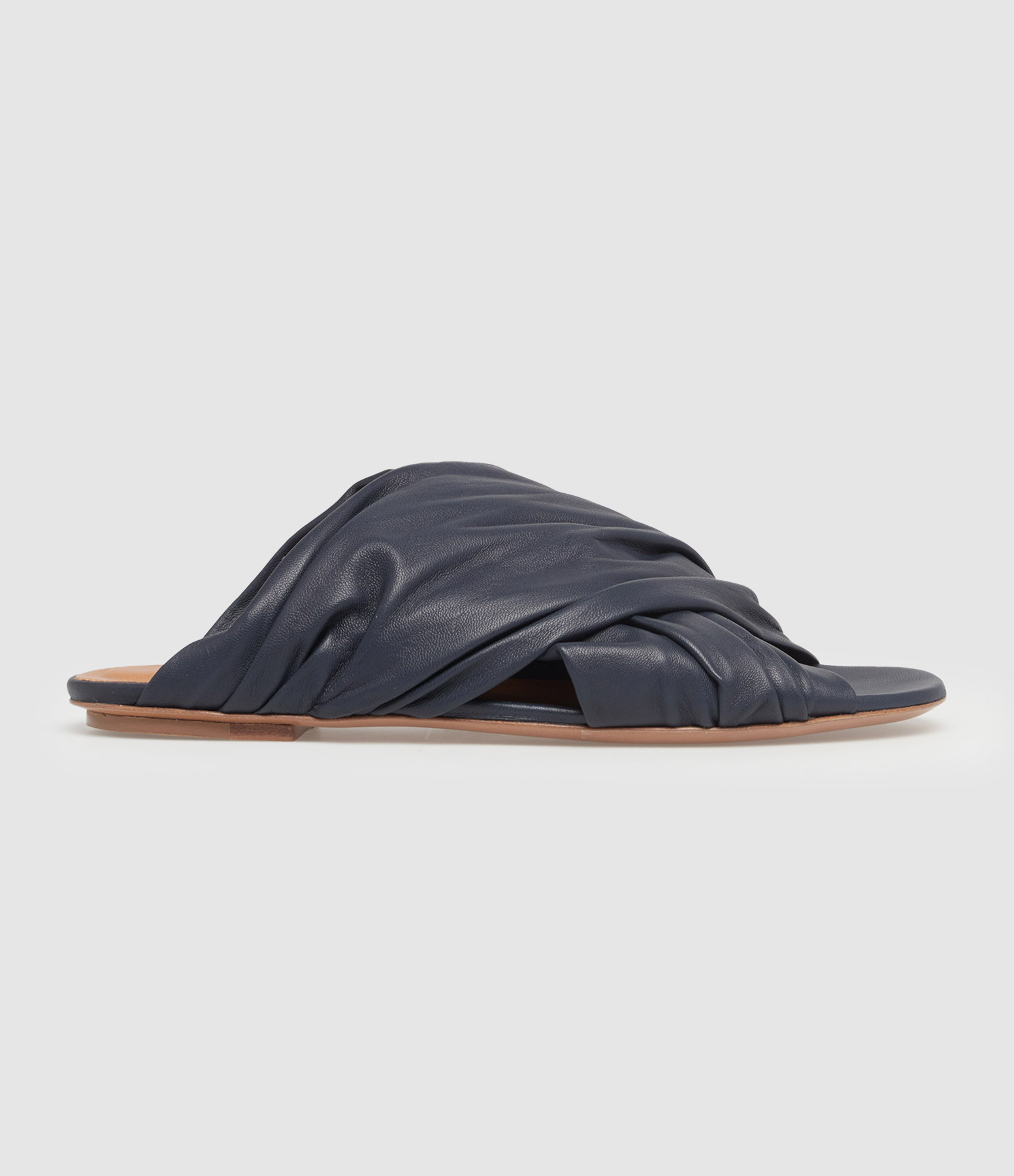 Sandales Plates Bleu Nuit