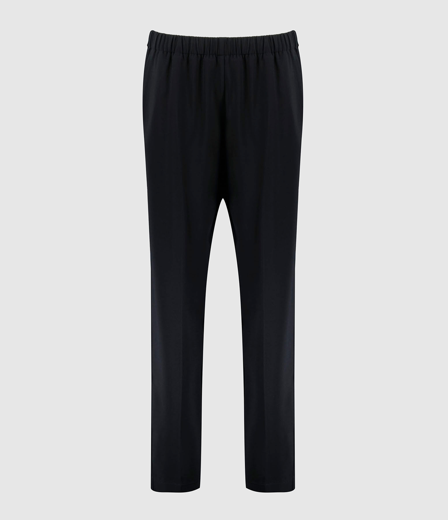 Pantalon Essential Stretch Cady Crepe Pants Nero