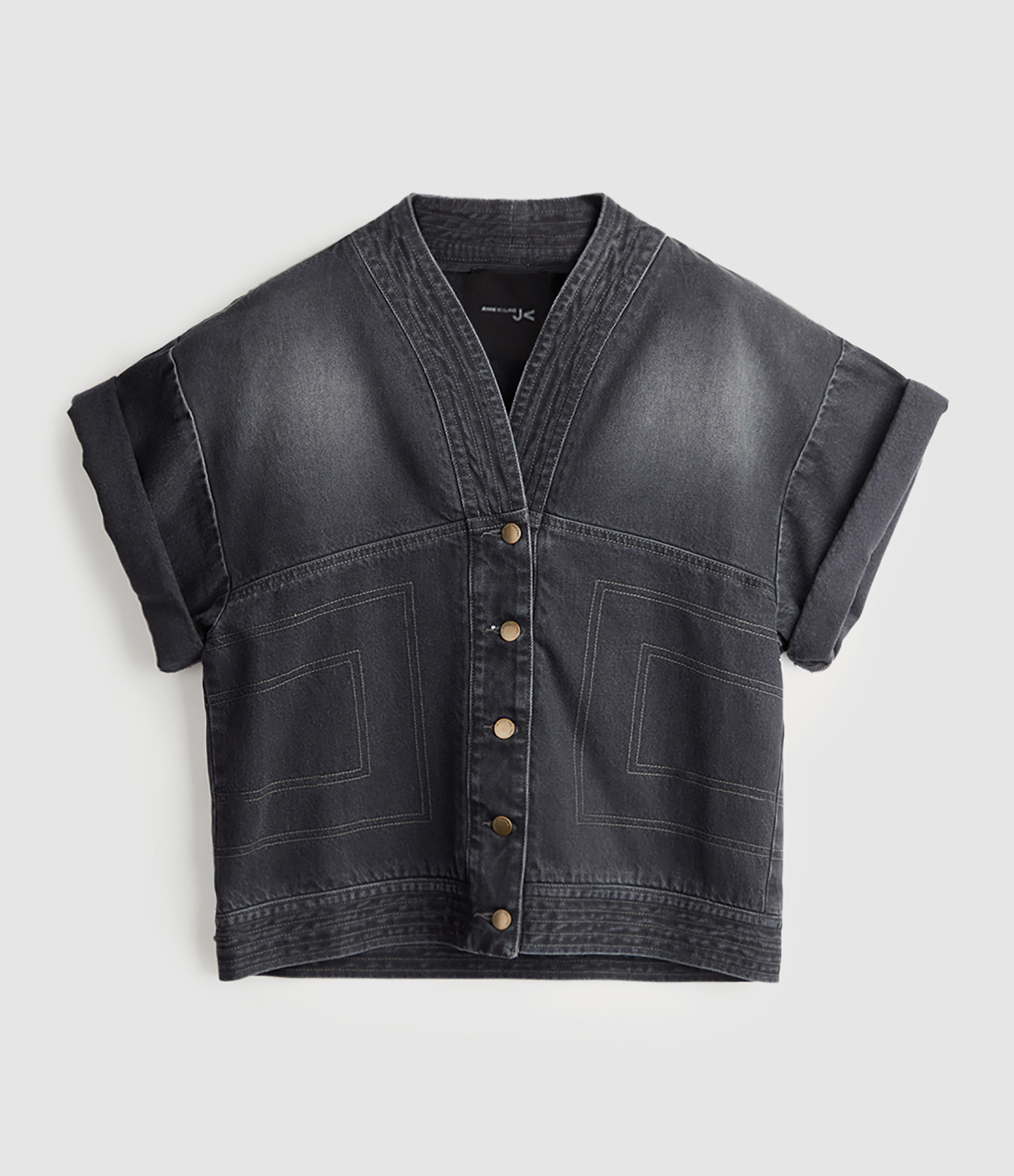 Veste Folka Denim Stone Black