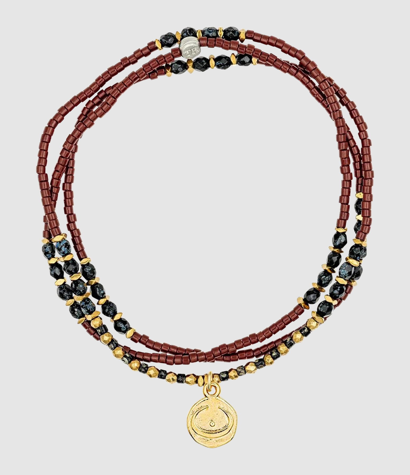 Collier Et Bracelet 3 Tours Force Intérieure Bordeaux