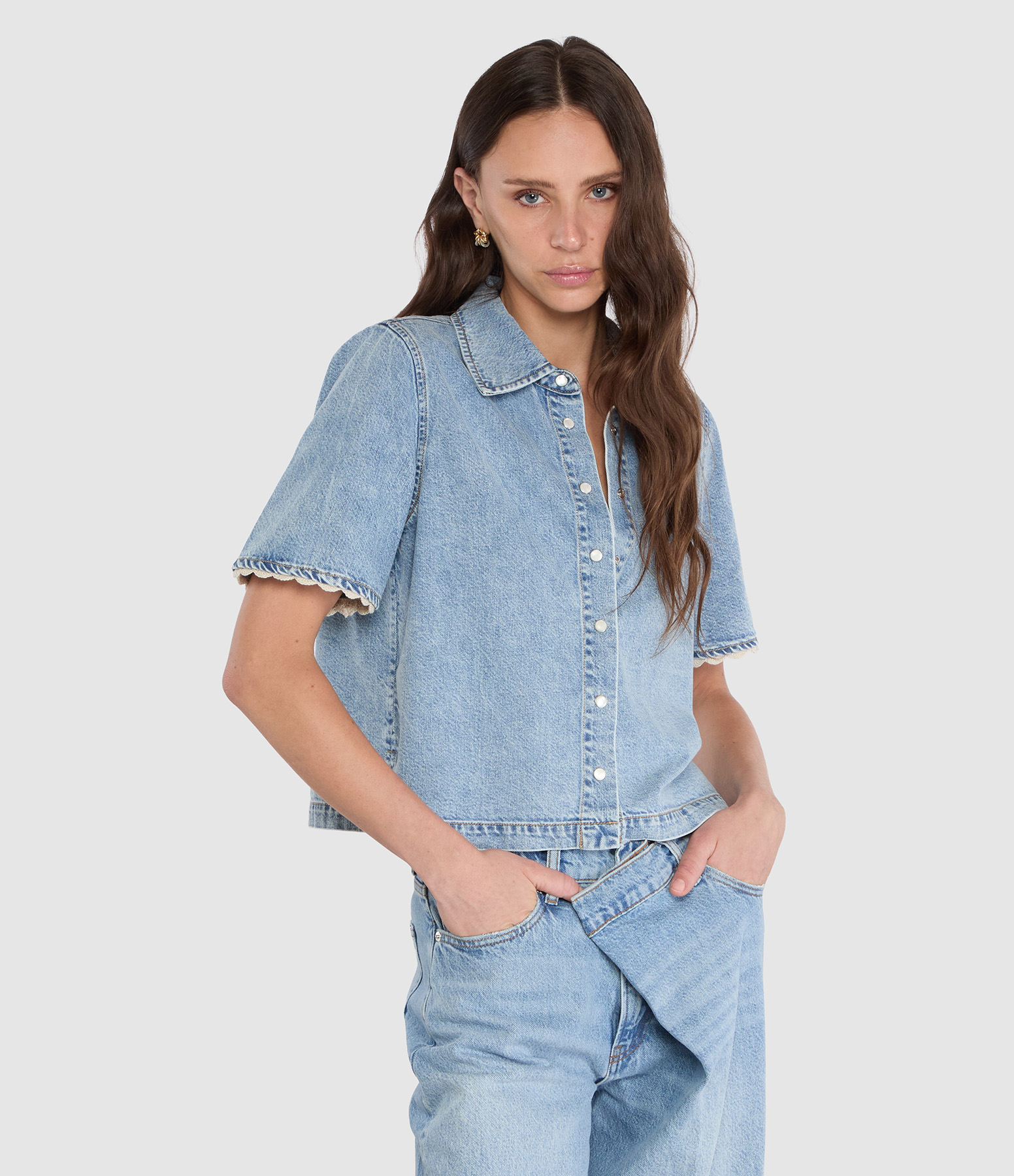 Chemise Lacewing The Denim Crochet