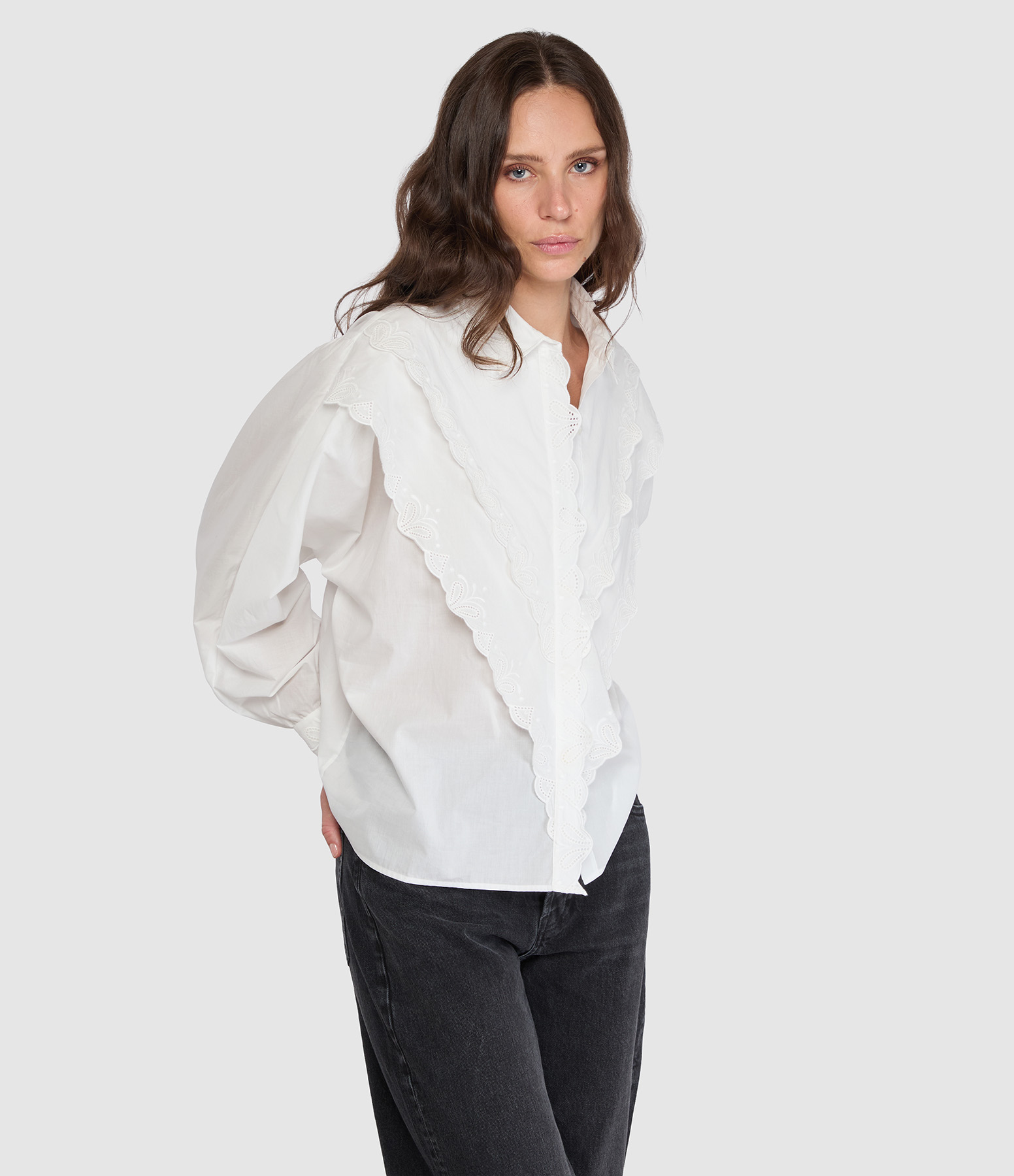 Blouse The Poplin Equestrian White