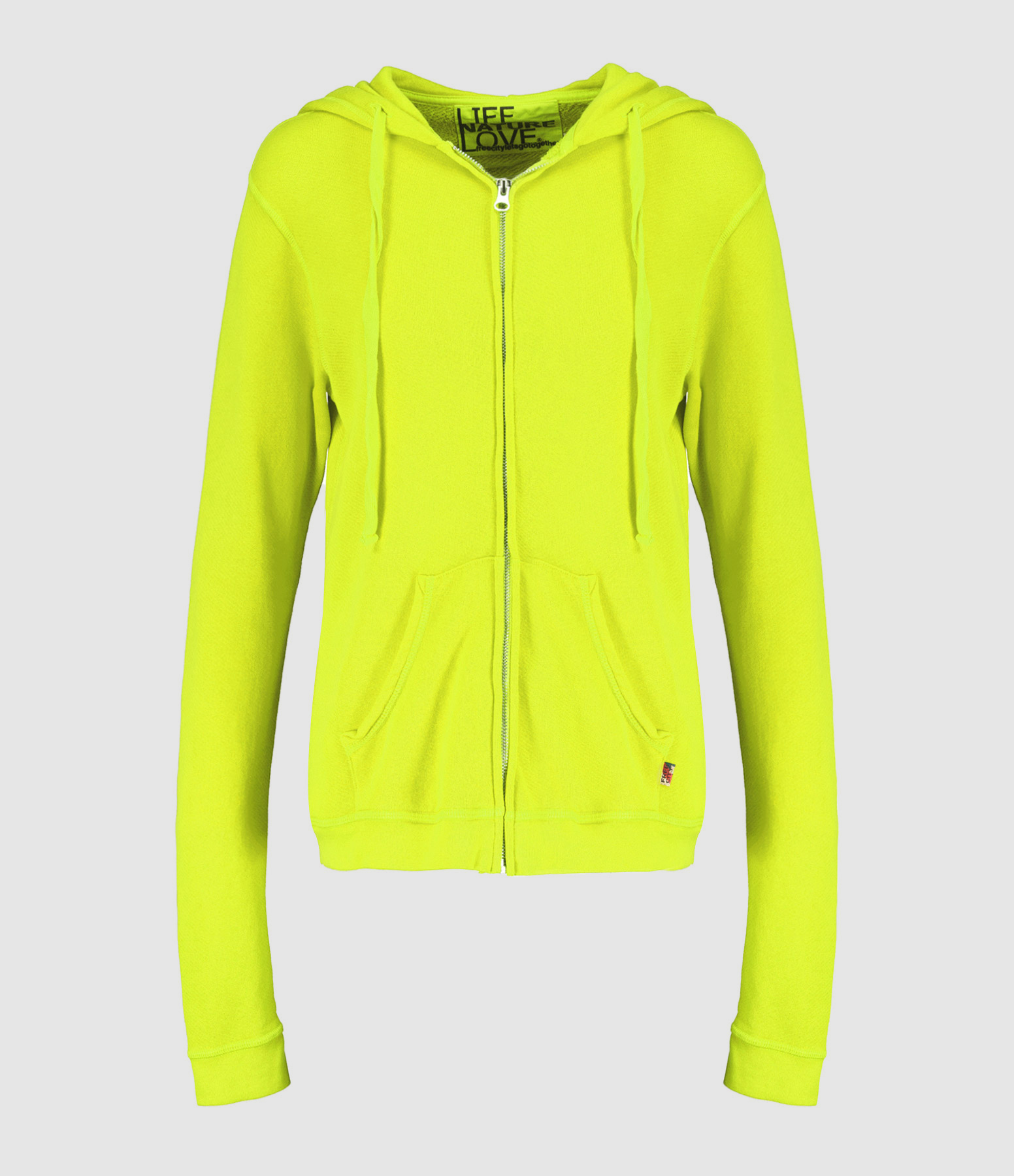 Veste Hoodie Superfluff Zip Glowlight Yellow