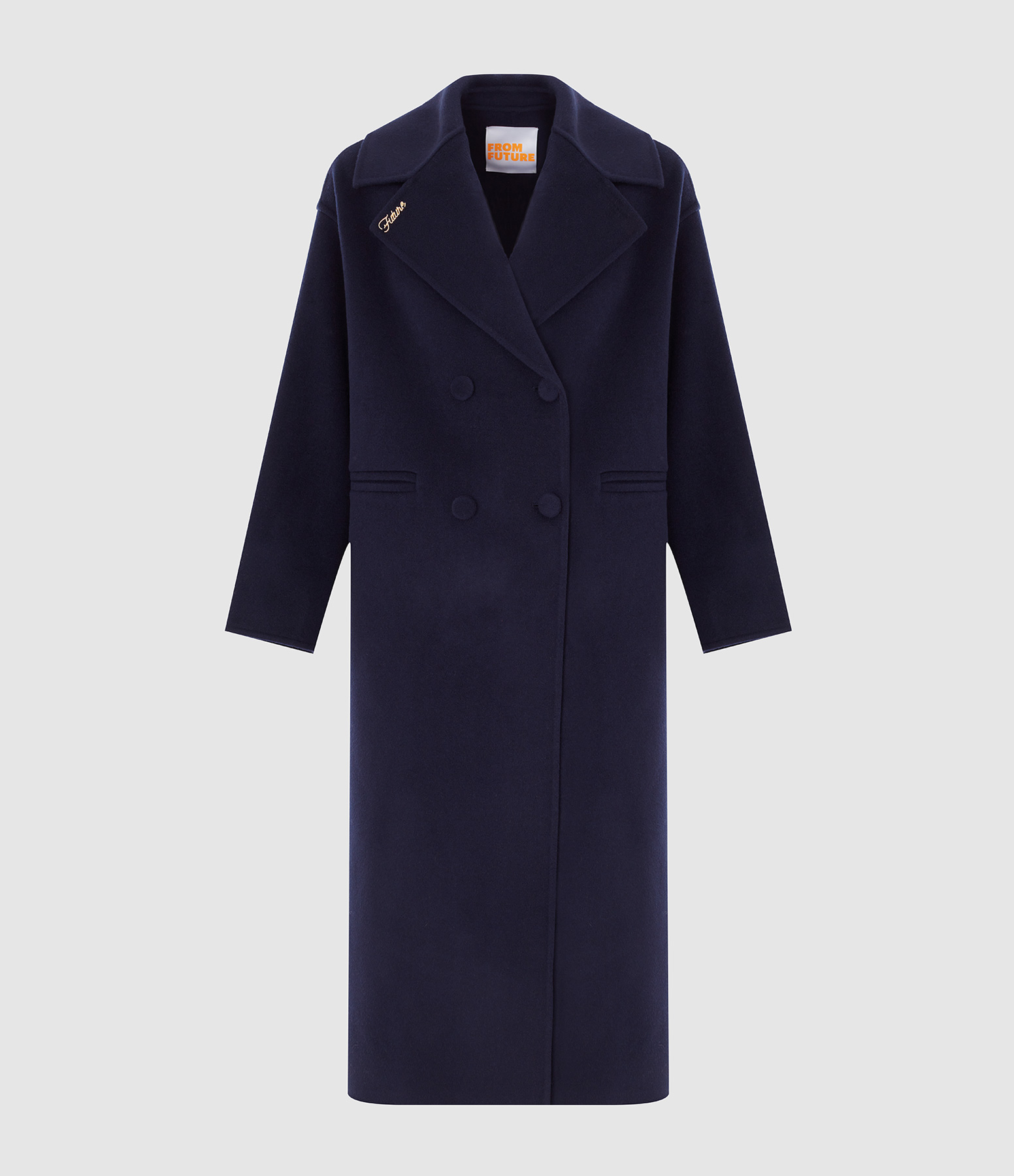 Manteau Double Boutonnage Navy