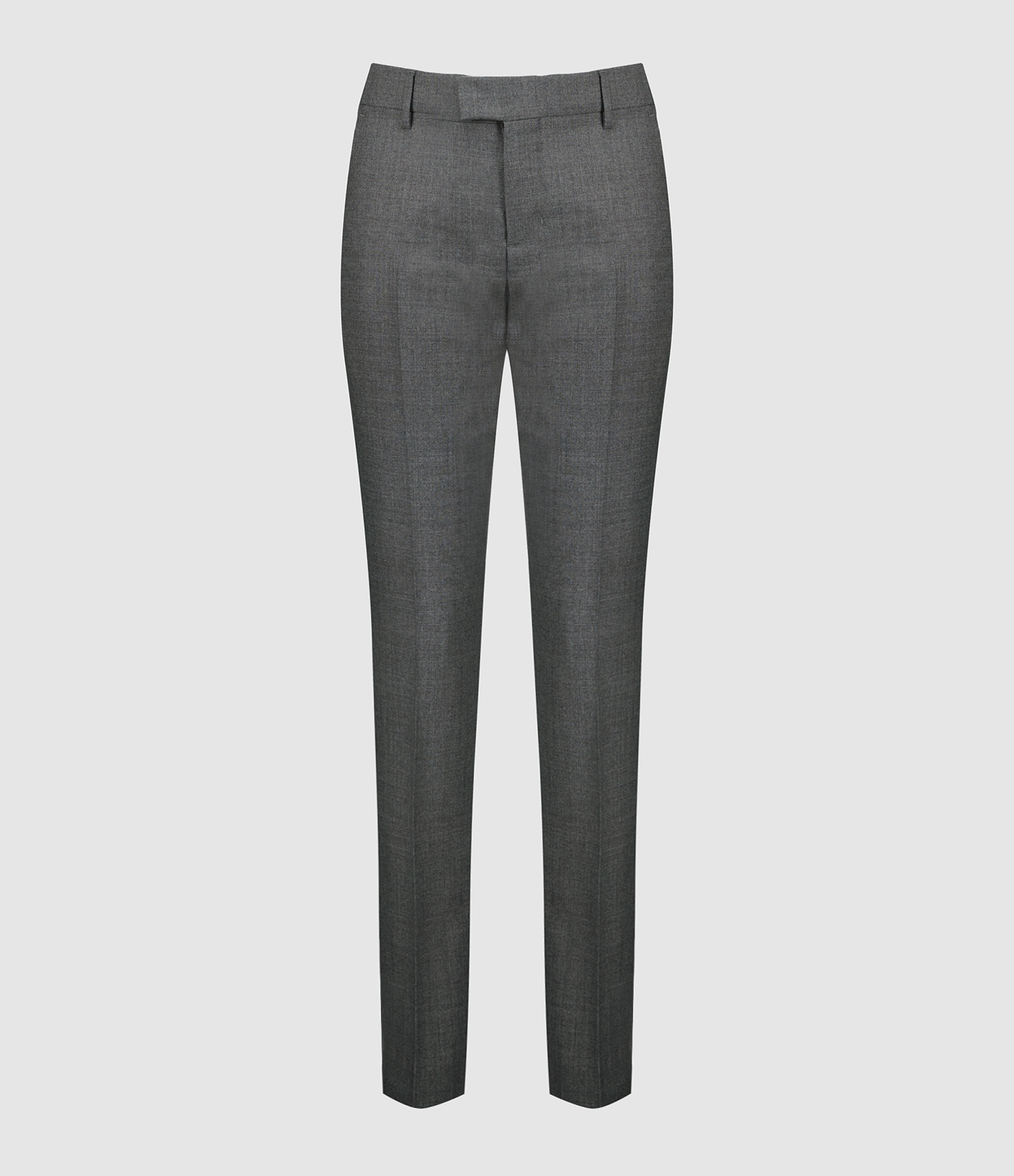 Pantalon Cigarette Gris Chiné