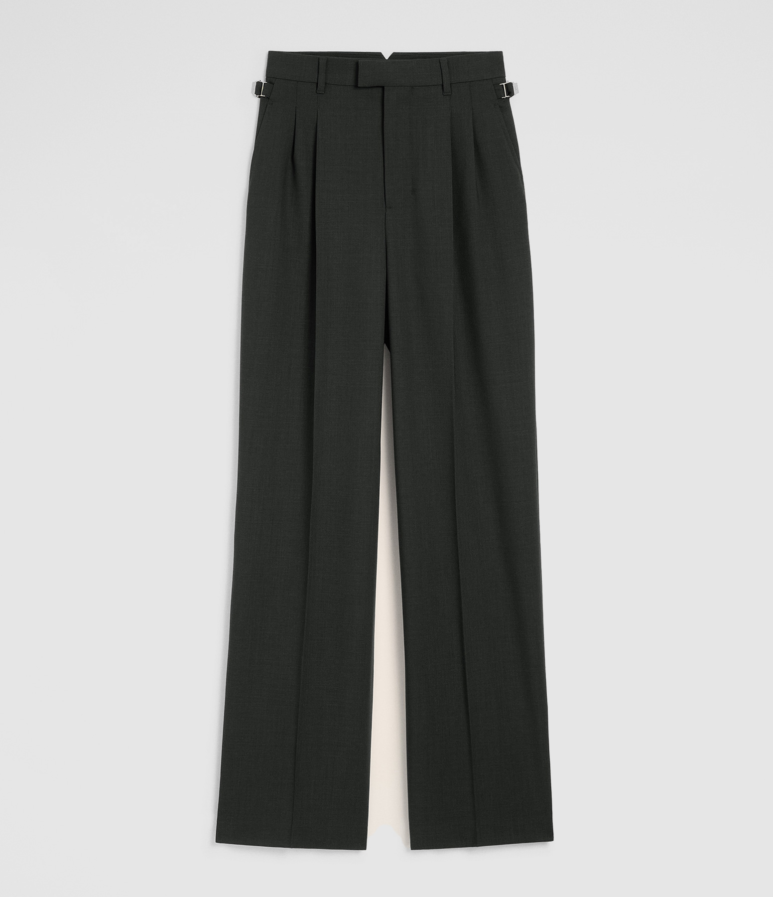 Pantalon Lare 2 Plis Taille Haute Avec Pattes De Serrages Anthracite