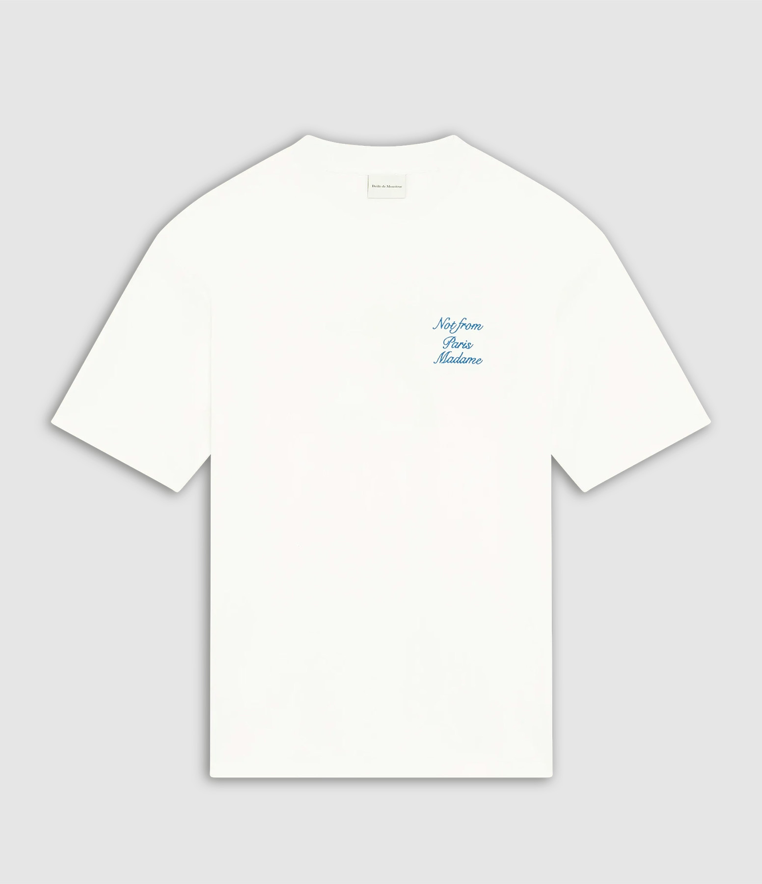 Tee-Shirt Slogan Cursive Off White