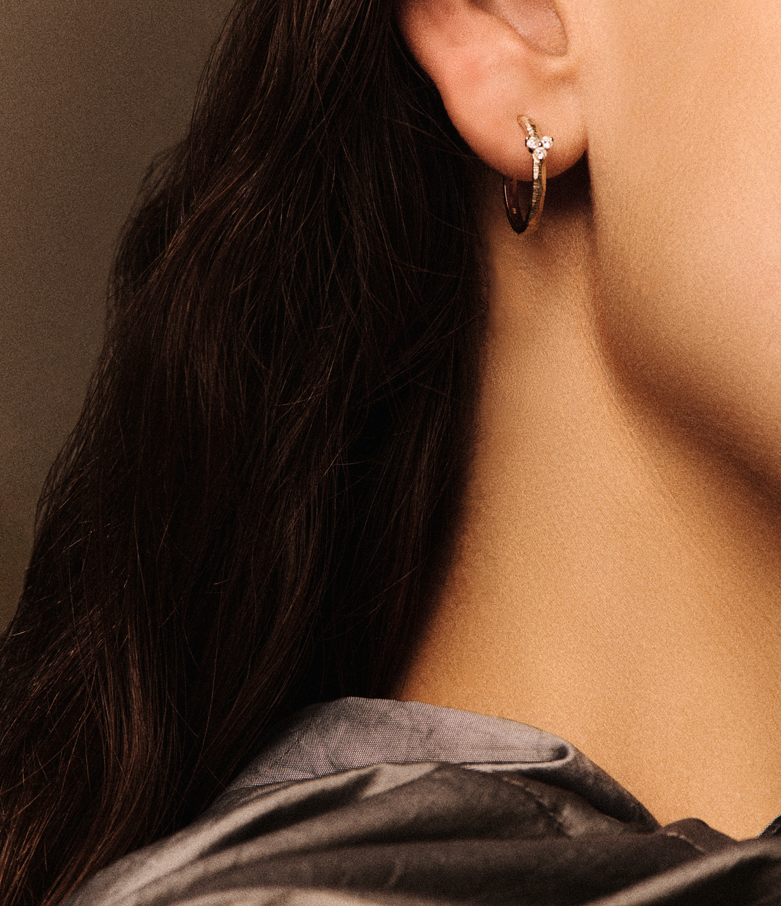 Boucle d'oreille Gaby n°2 Diamants Or Jaune, vendue à l'unité