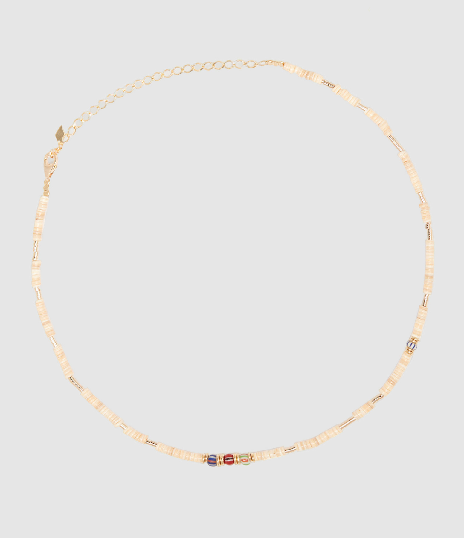 Collier Court Sacha Ivoire