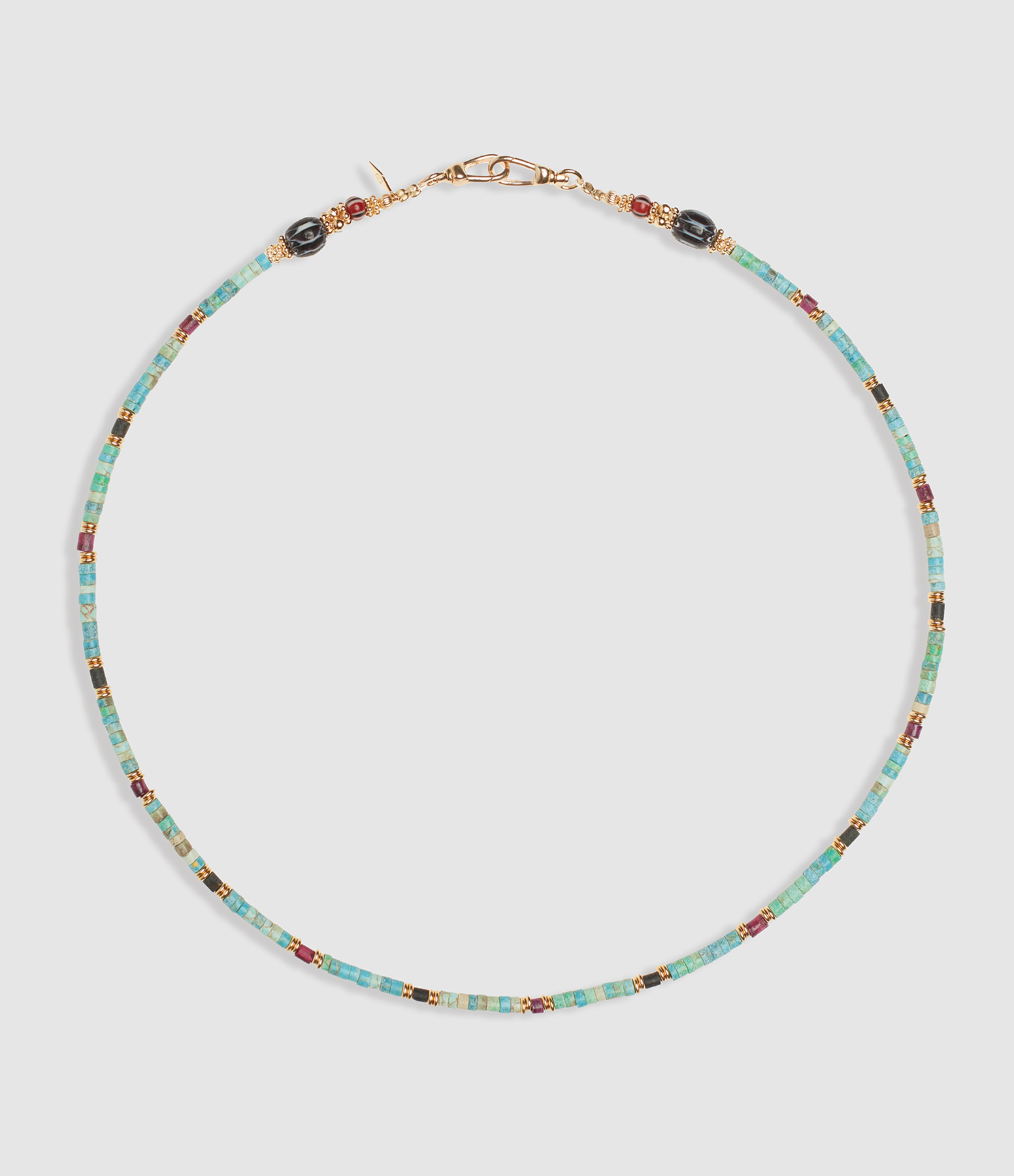Collier Hooky Short Turquoise