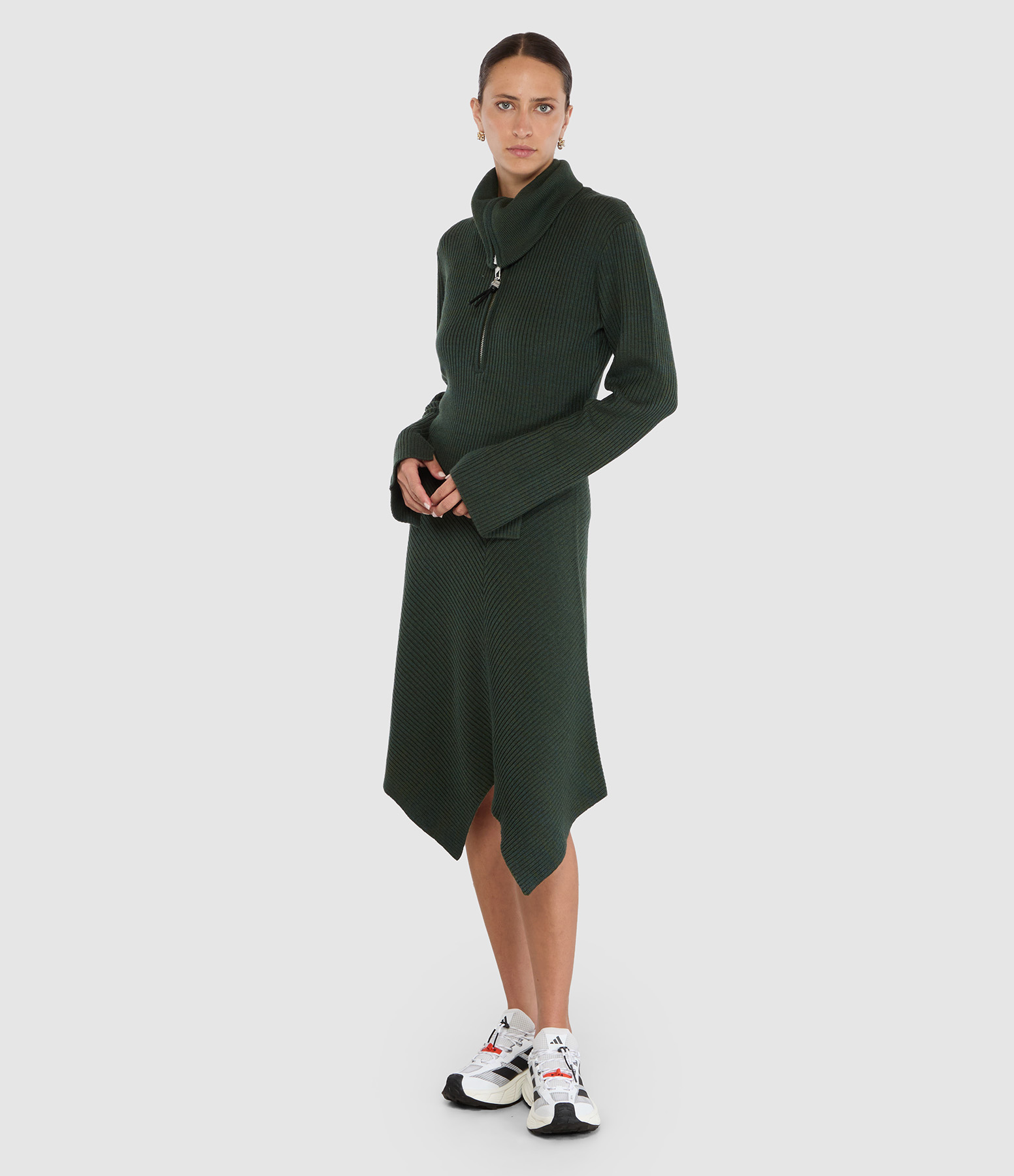 Robe Ribbed Merino Dark Green