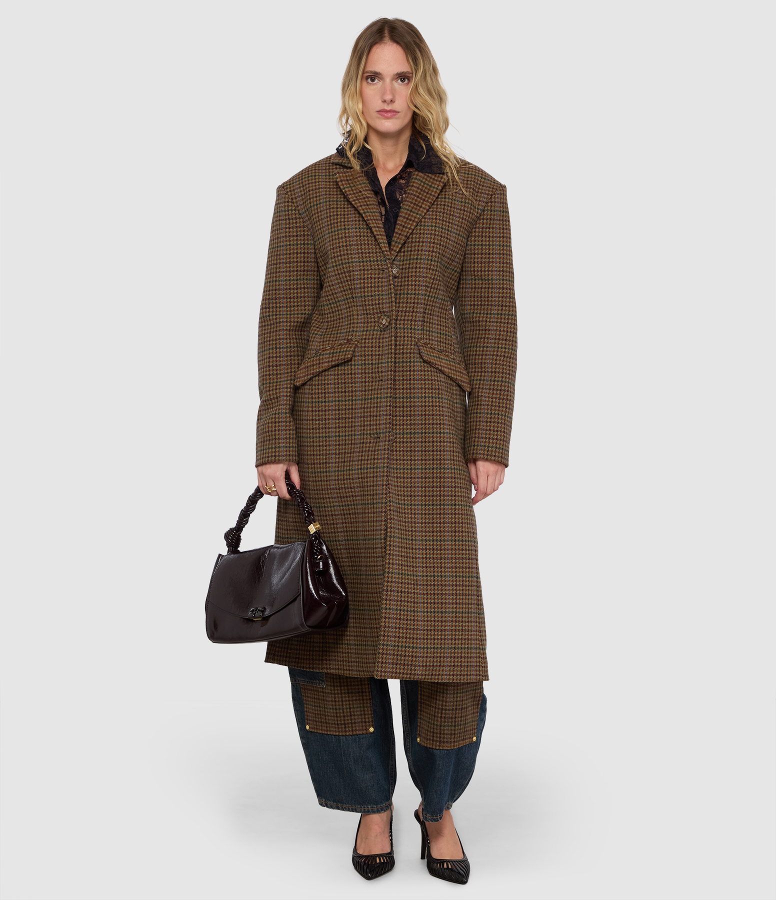 Manteau Heavy Check Twill Multicolour