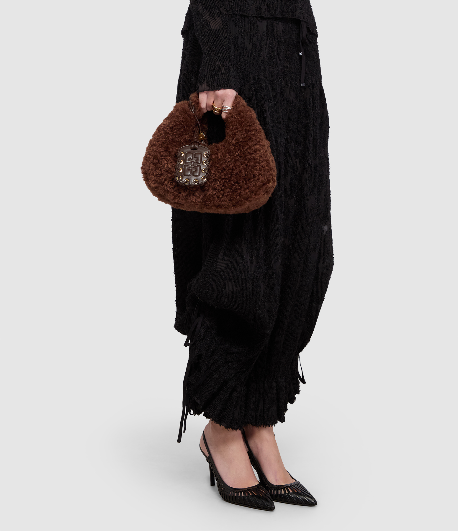 Sac Hobo Mini Curl Fur Demitasse