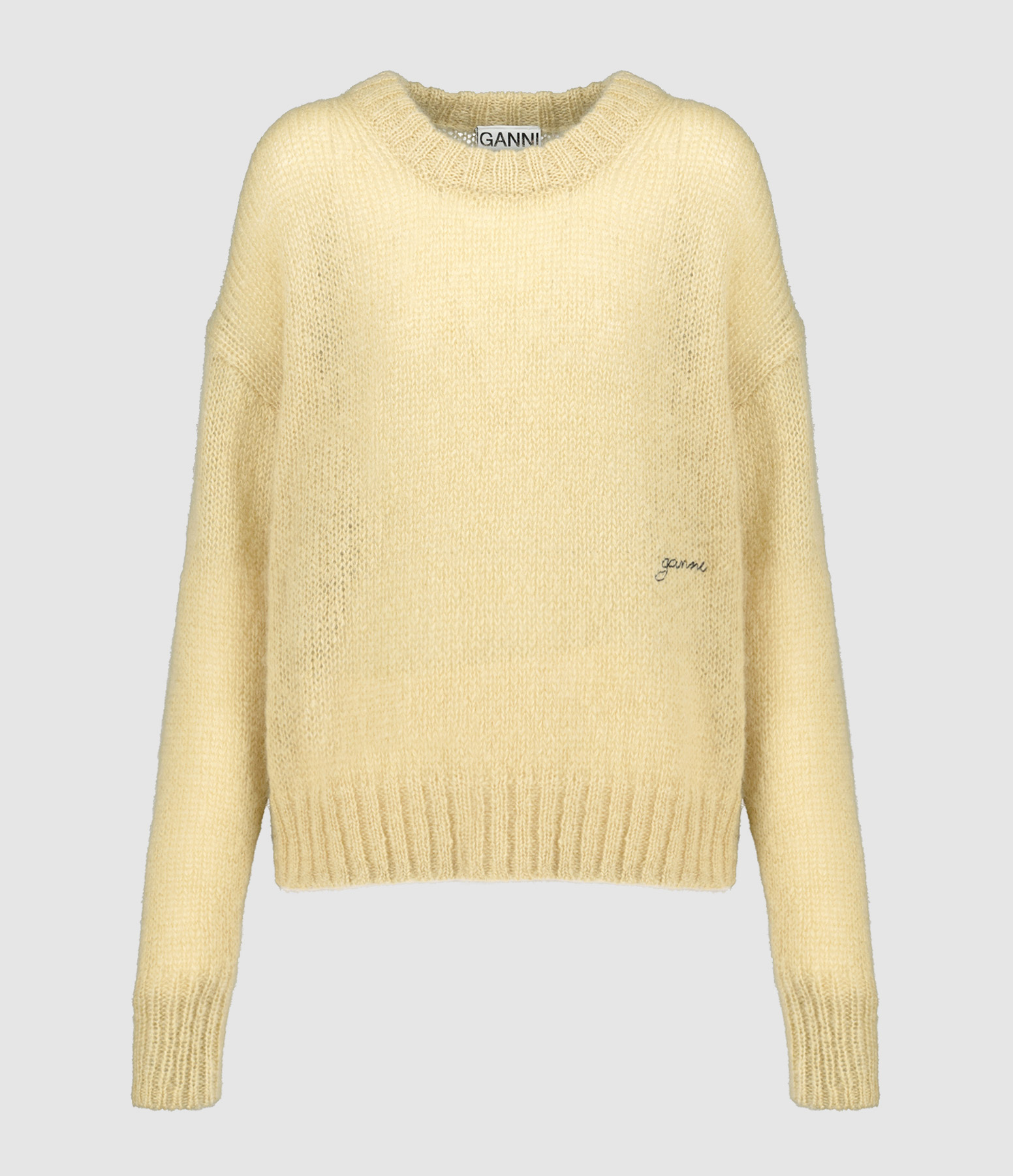 Pull Col Rond Beige