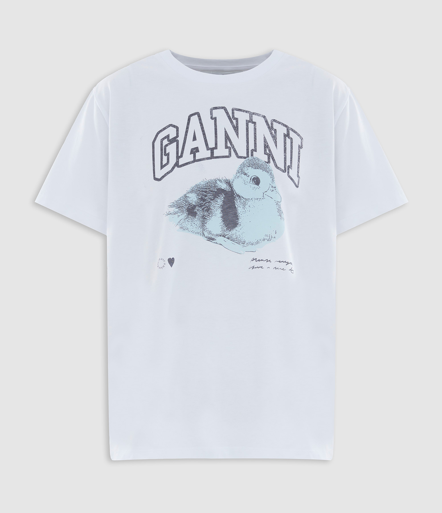 Tee-shirt Basic Duckie Relaxed Bright White, Capsule Jersey