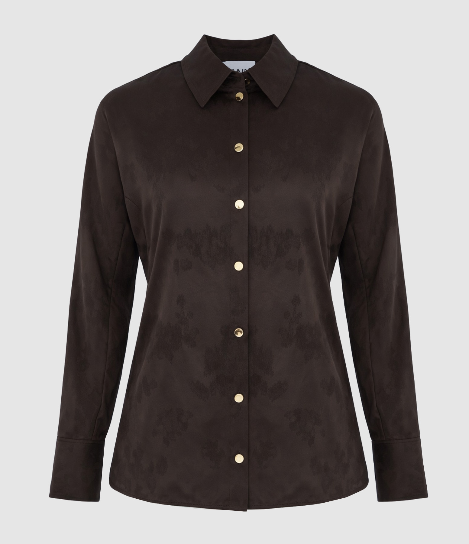 Chemise Fluid Jacquard Demitasse