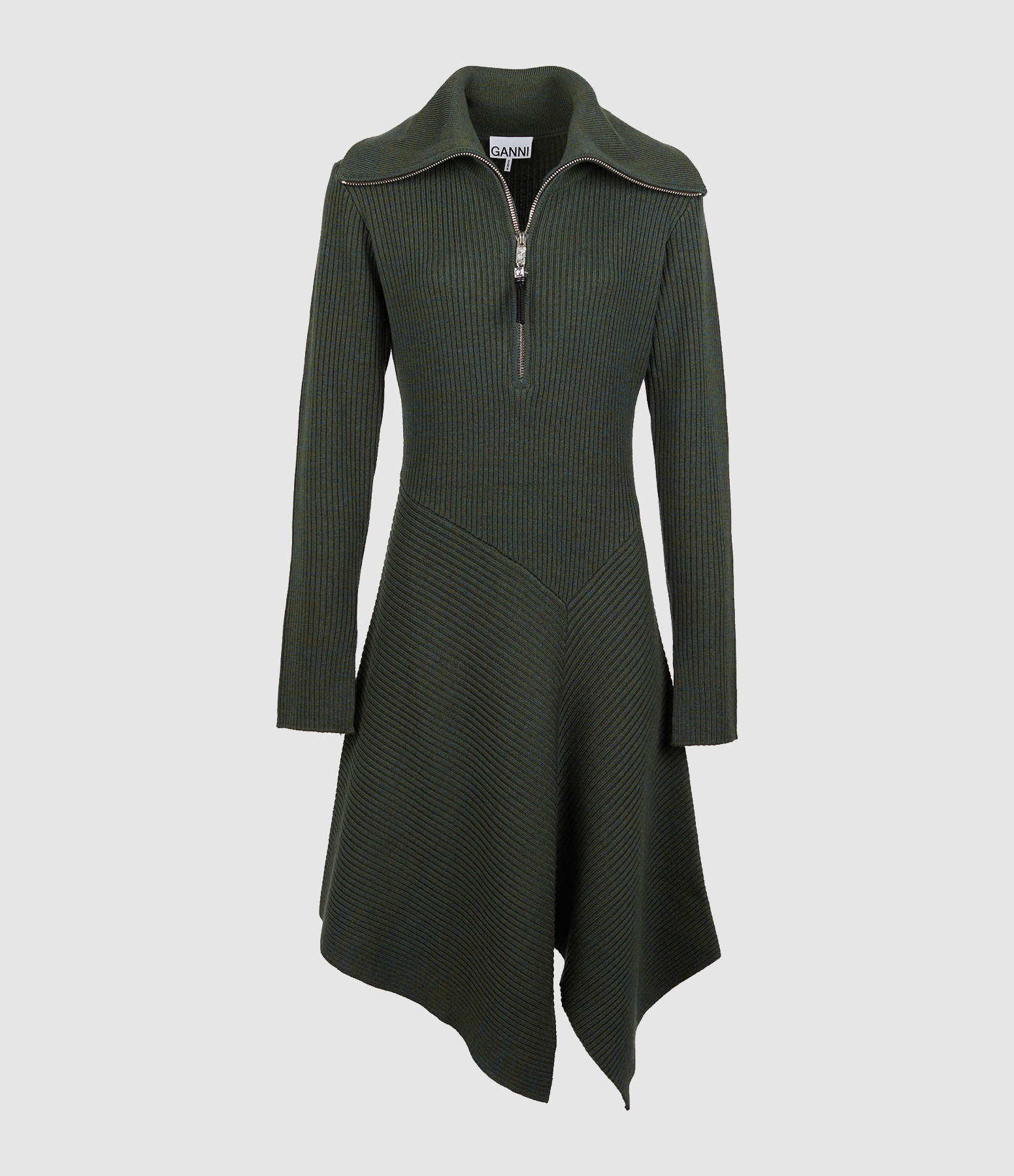 Robe Ribbed Merino Dark Green
