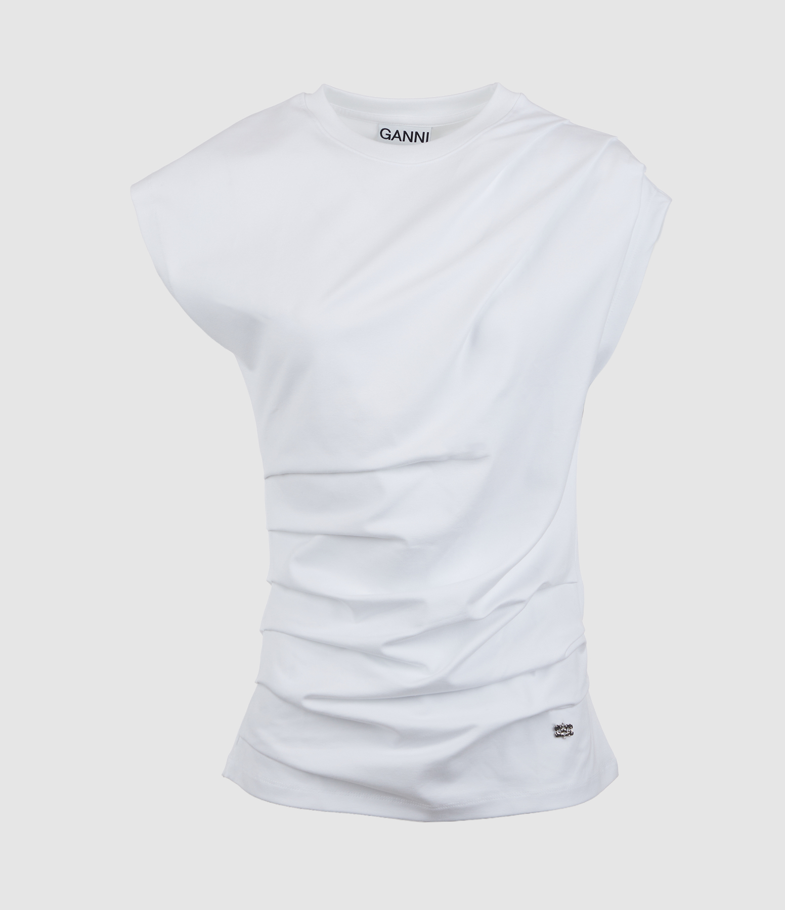 Blouse Stretch Heavy Jersey Bright White