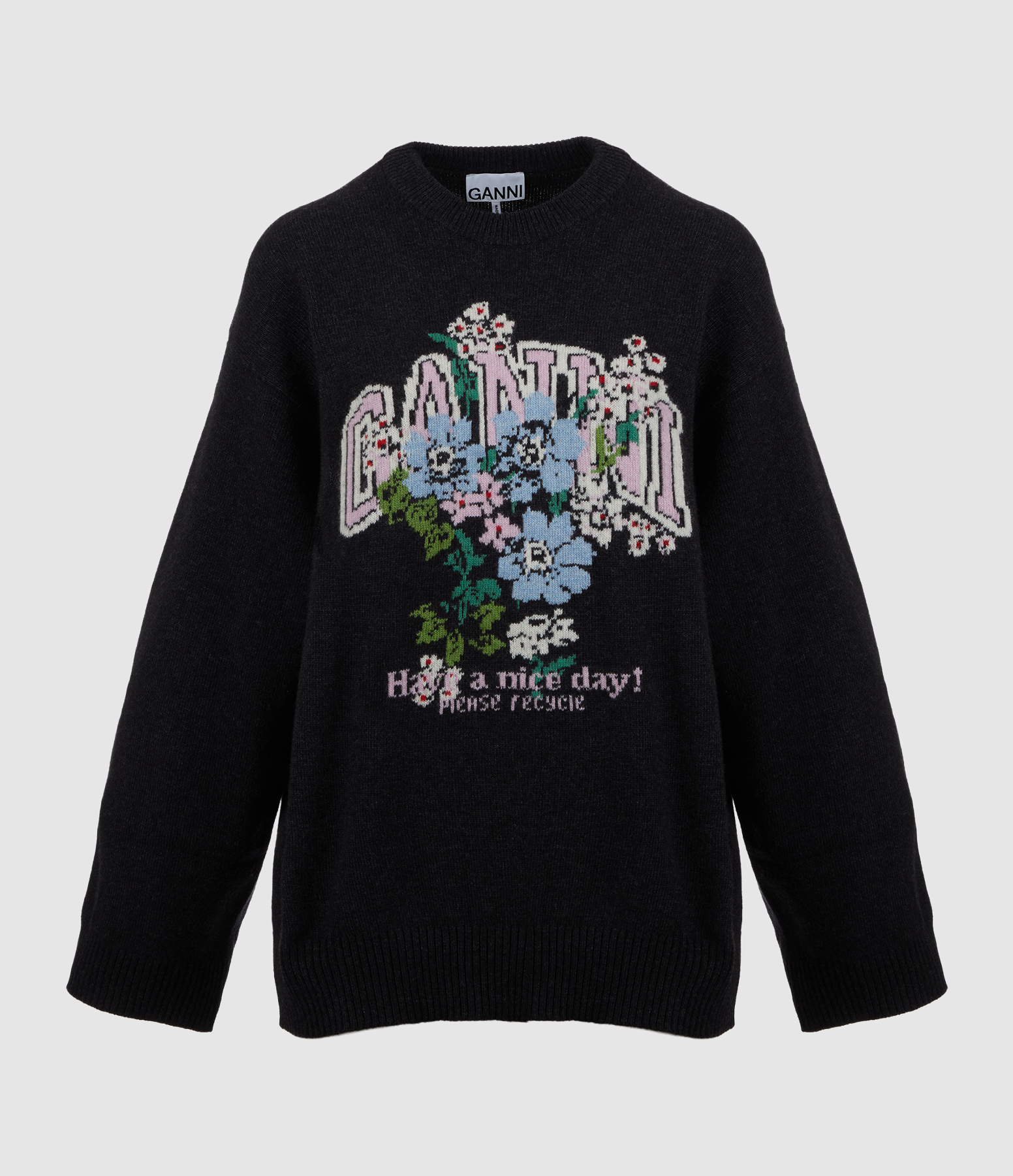 Pull Graphic Wool Flowers Phantom