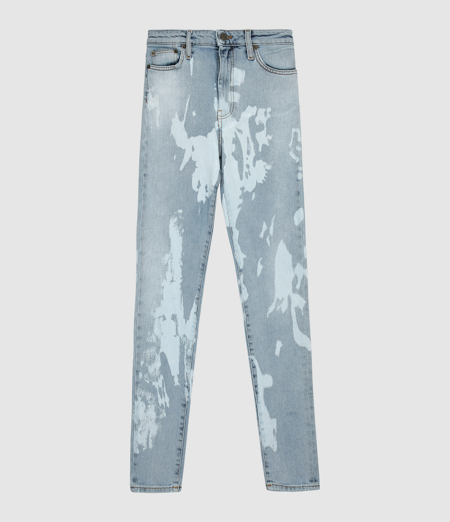 Jean Tie And Dye Coton Denim Bleu