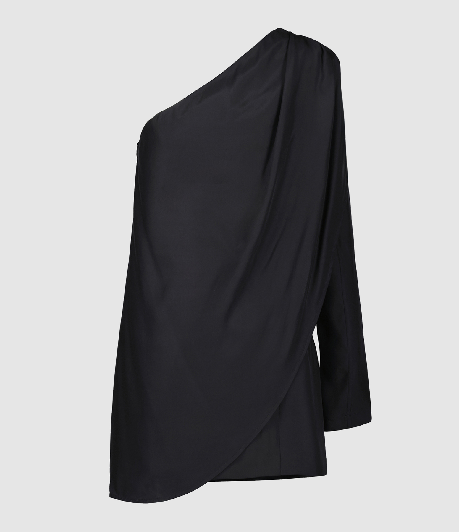 Robe Courte Oria Soie Noir