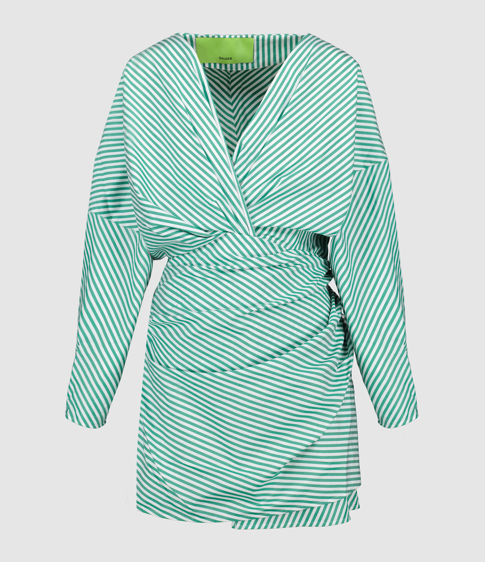 Robe Courte Asuka Poplin White Evergreen