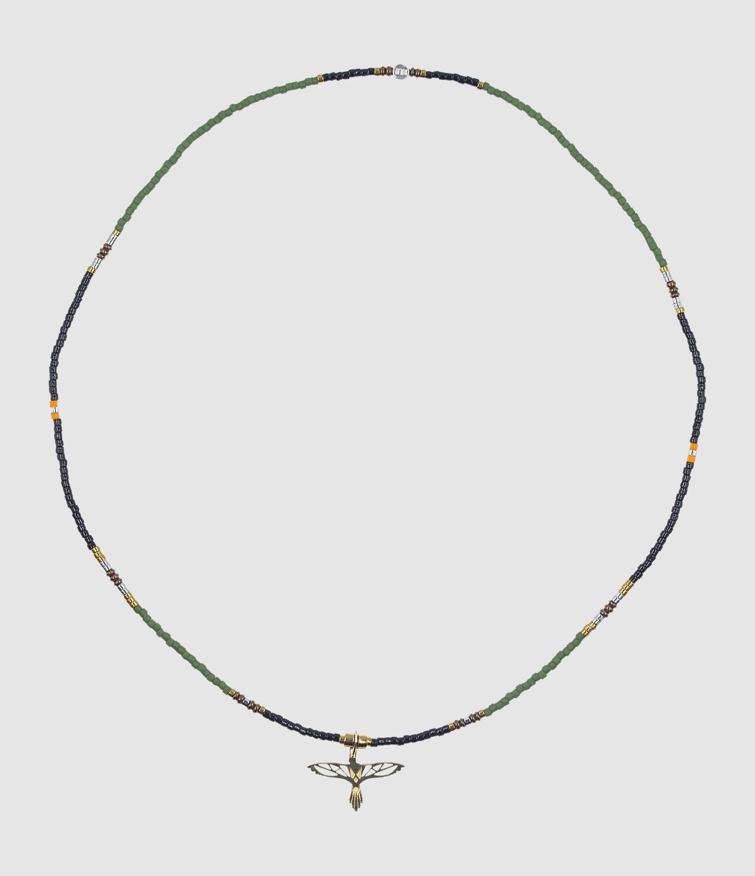 Collier Ras De Cou Georgi Vert 38cm, Capsule Véronika Loubry