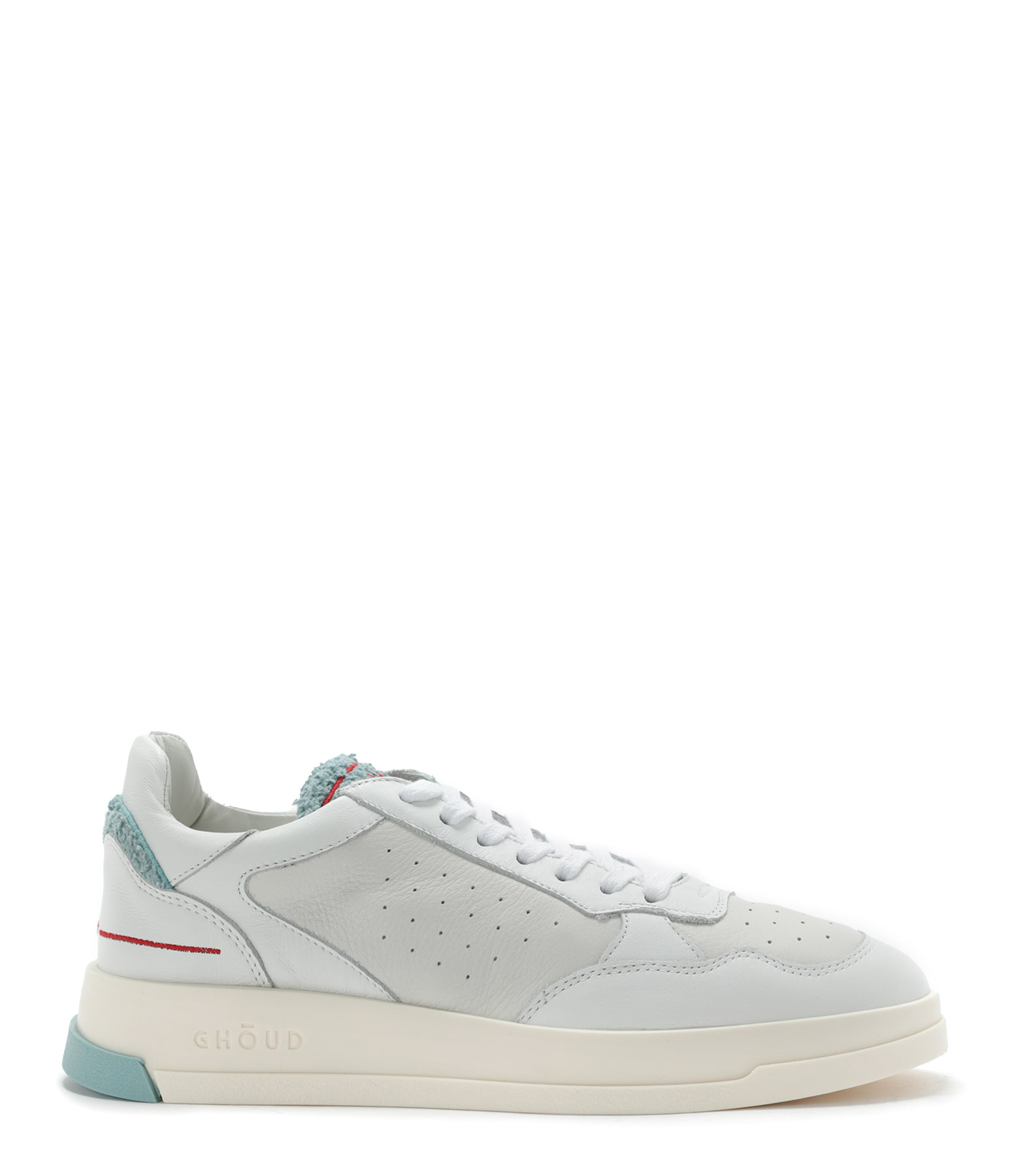 Baskets Tweener Low Cuir Beige Bleu