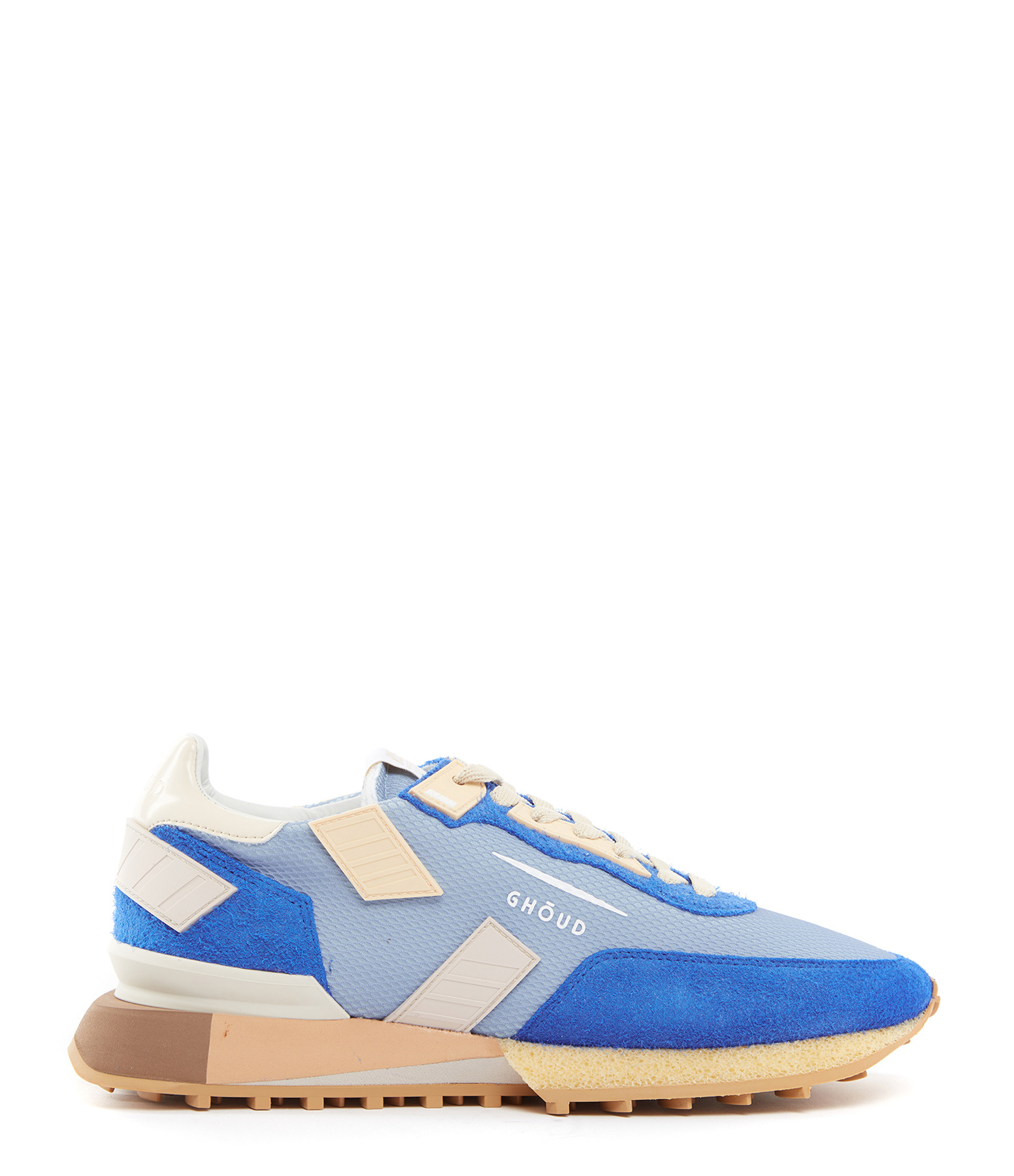 Baskets Rush Groove Low Wom Mesh Suédé Bleu